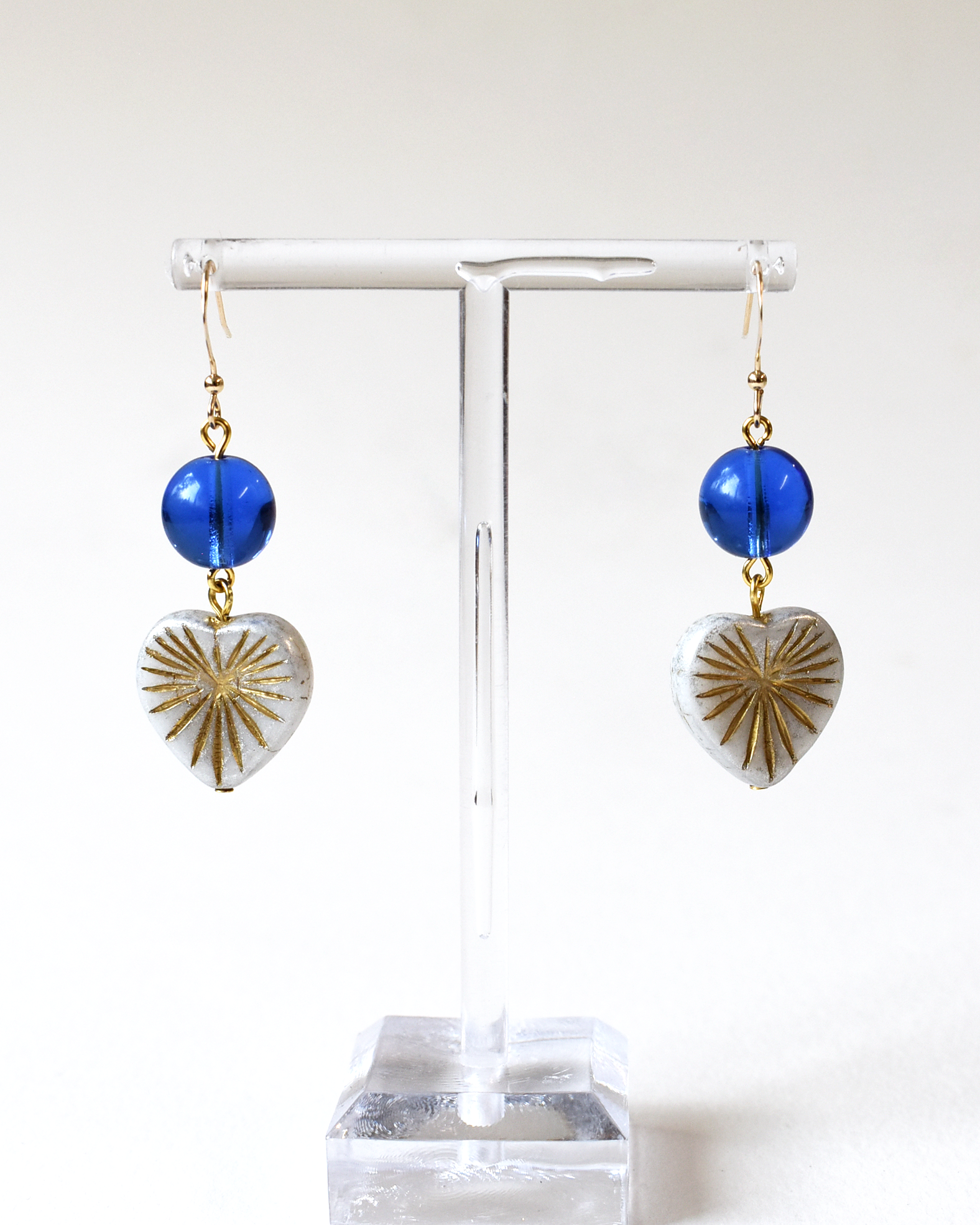 Heart Burst Hook Earrings