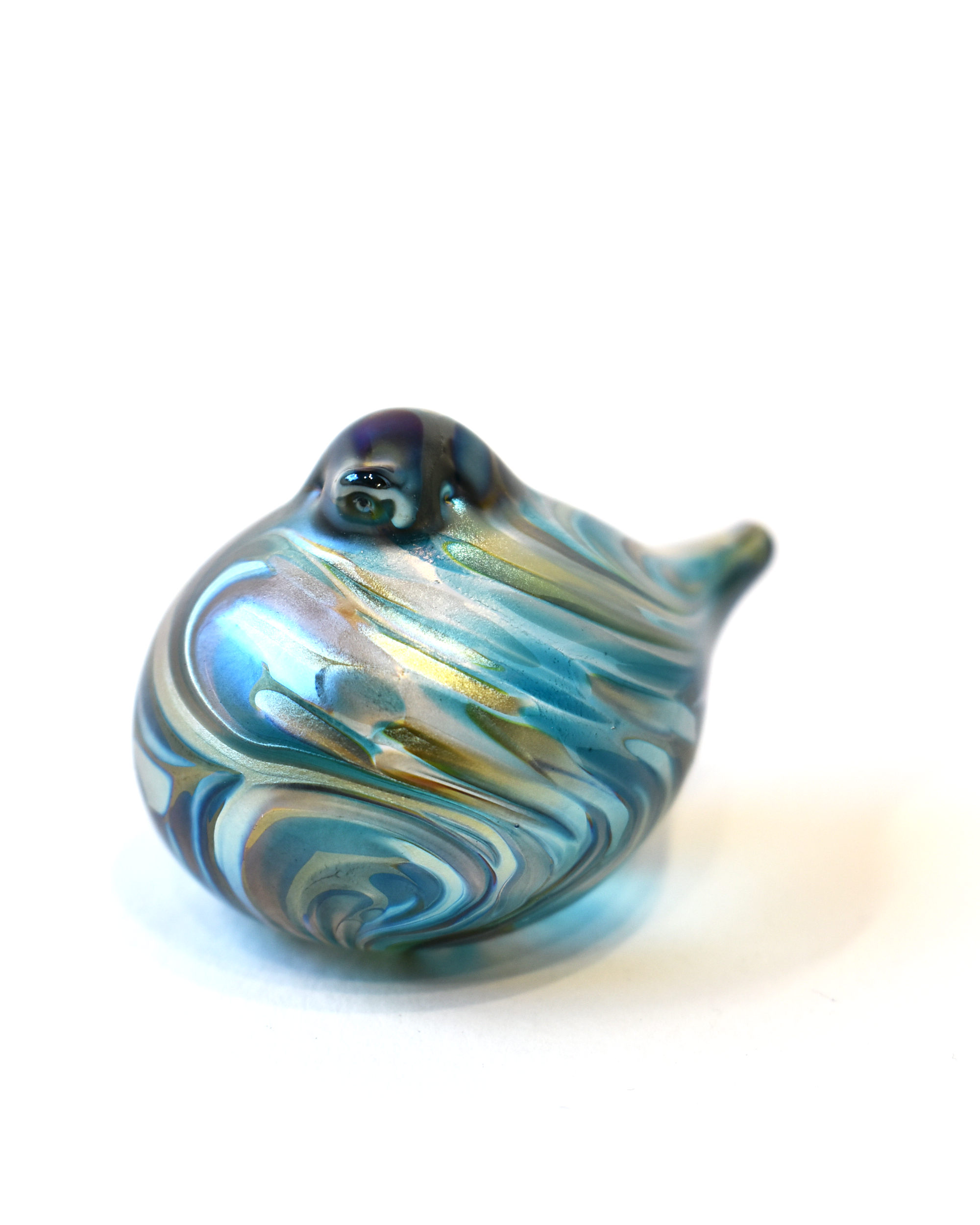 blown glass bird