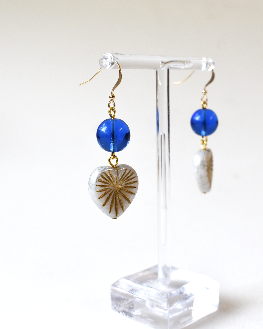 Heart Burst Hook Earrings