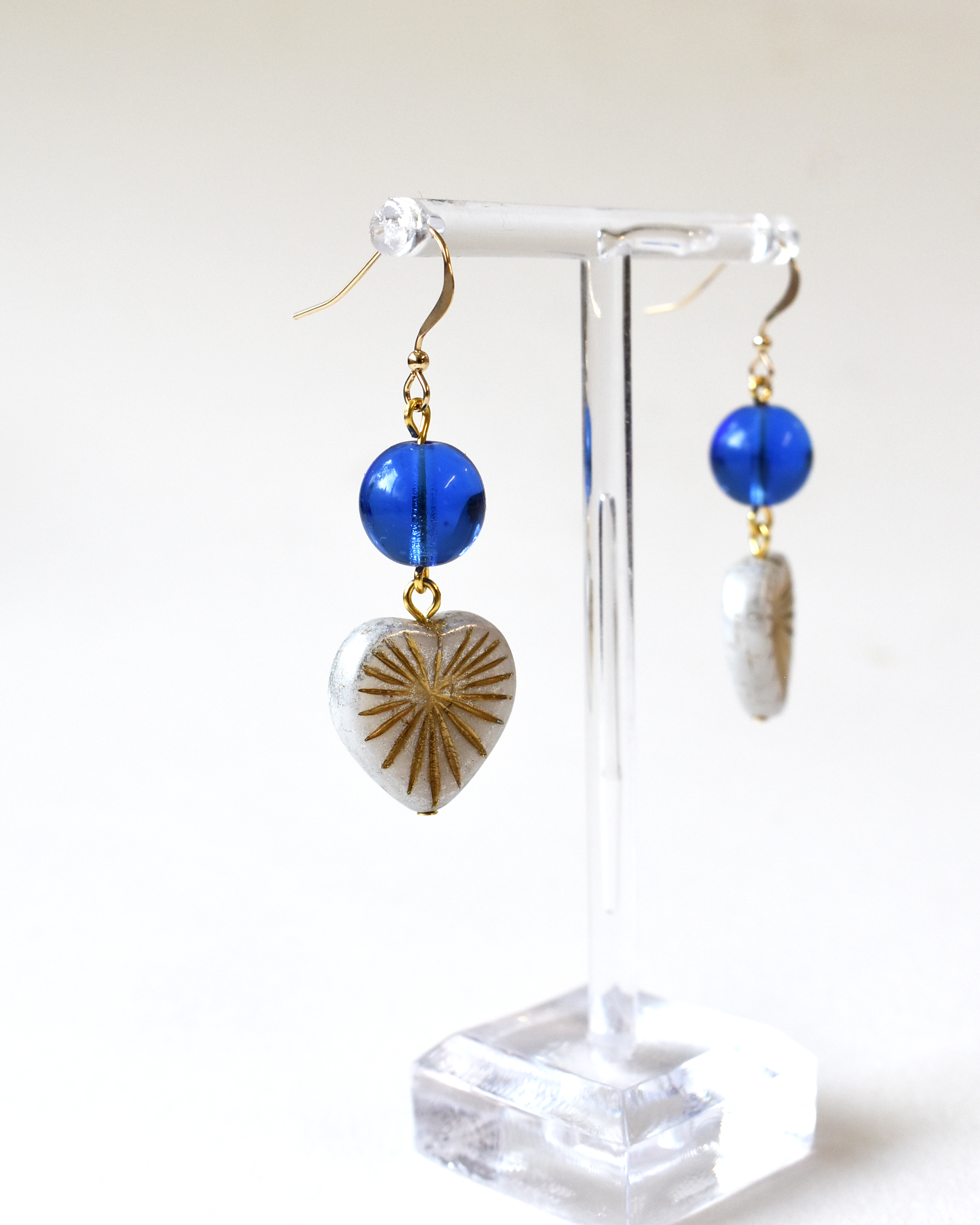 Heart Burst Hook Earrings