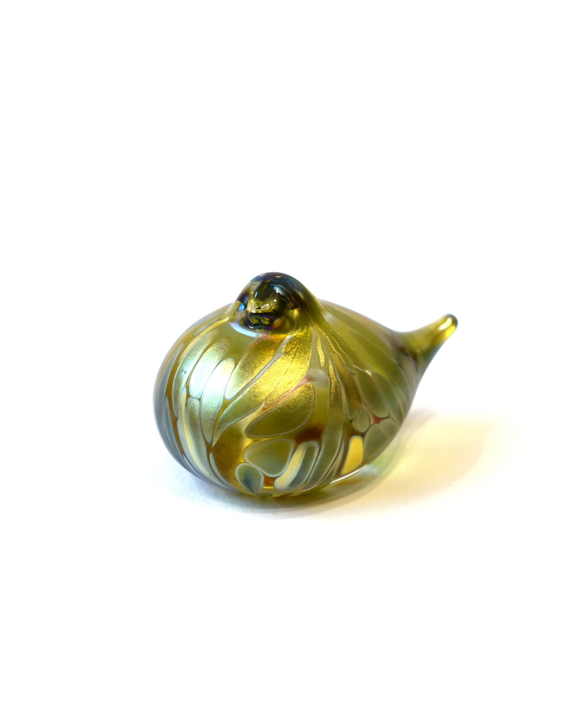 blown glass bird