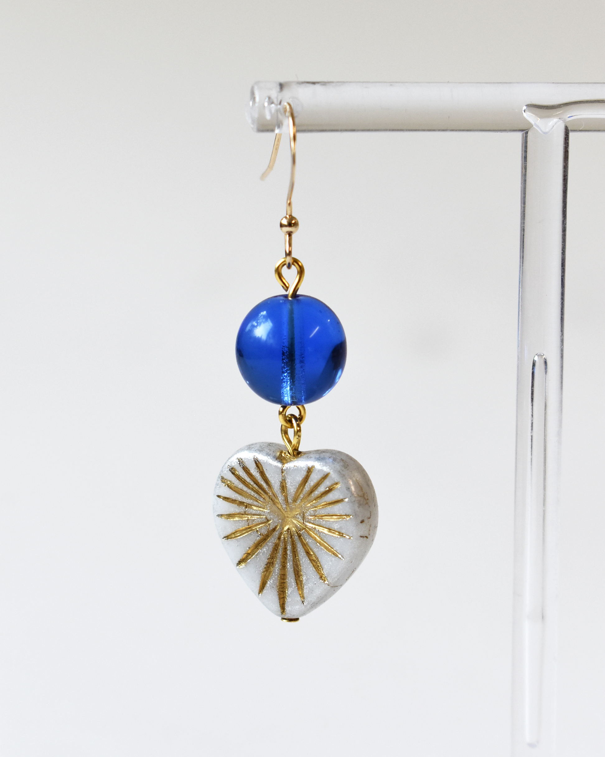 Heart Burst Hook Earrings