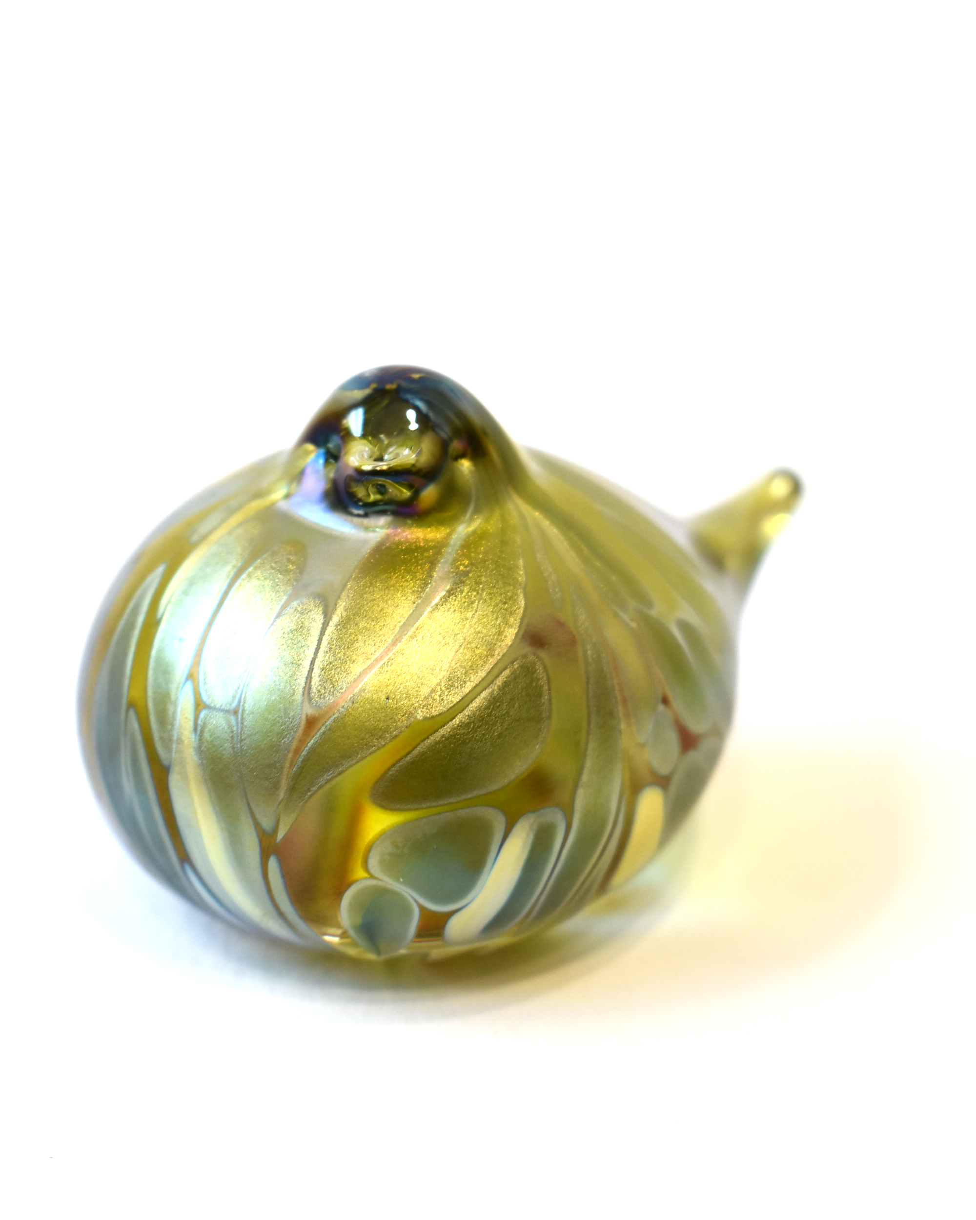 blown glass bird