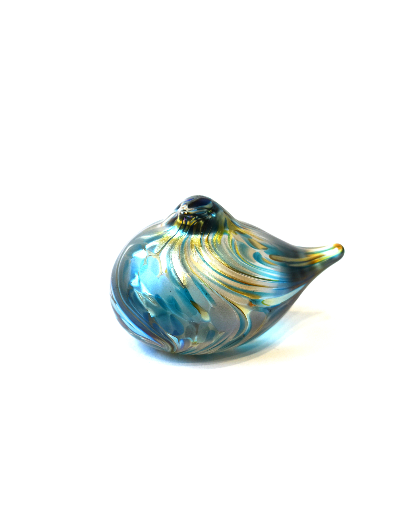 blown glass bird