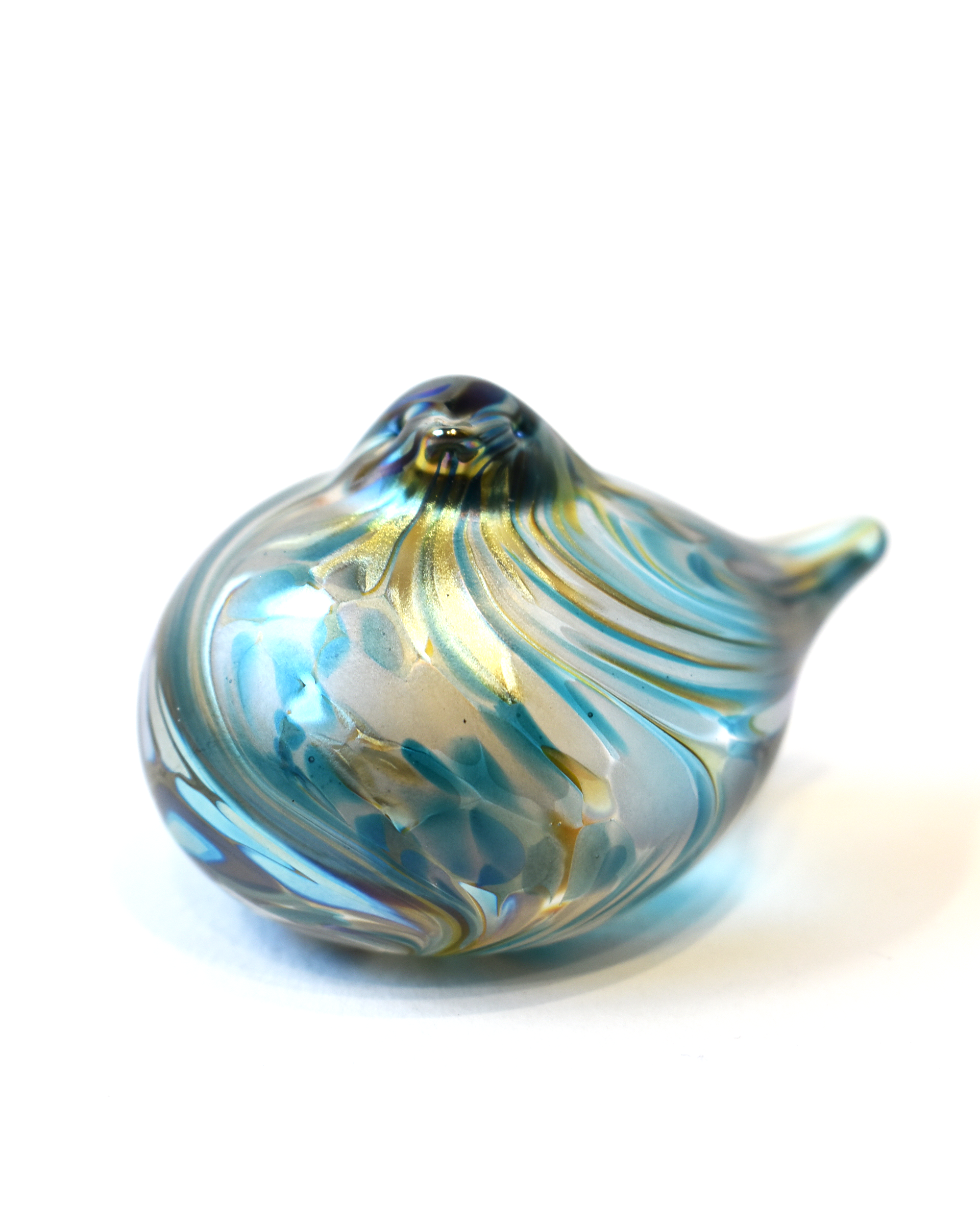 blown glass bird