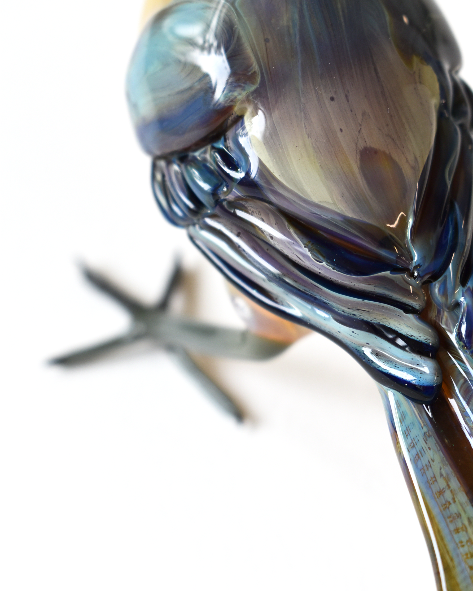 'Great Tit' Glass Bird Sculpture