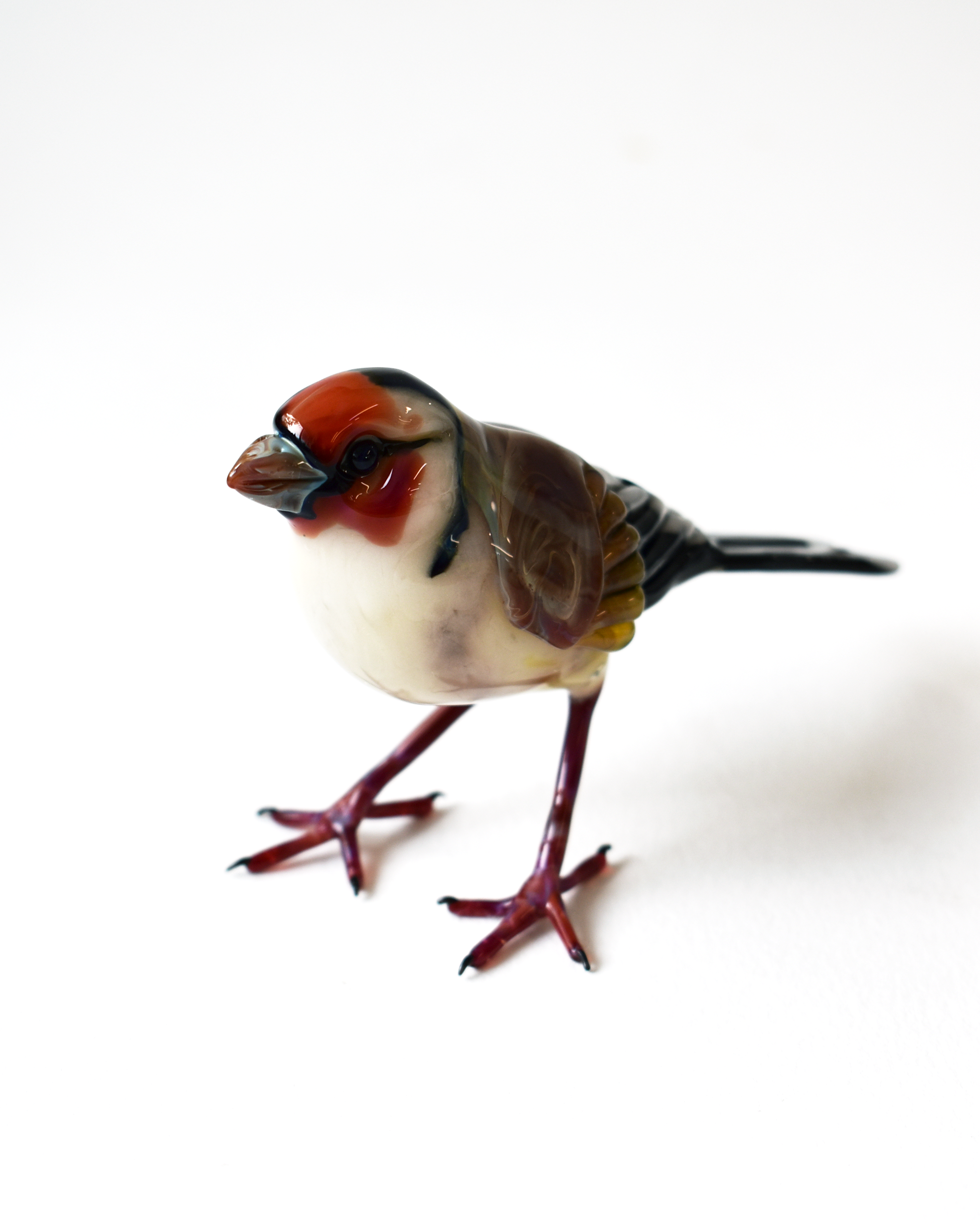 'Goldfinch' Glass Bird Sculpture