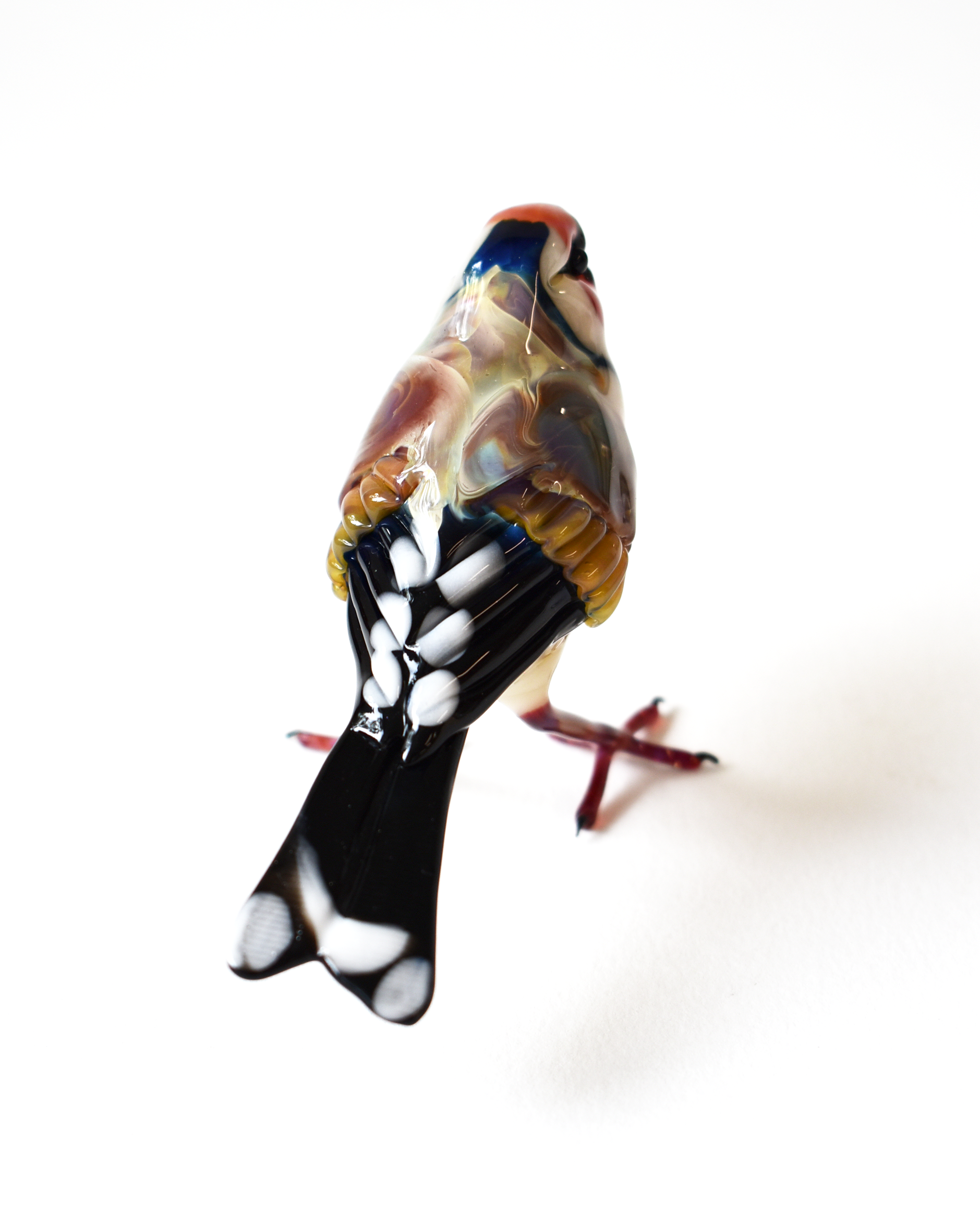 'Goldfinch' Glass Bird Sculpture
