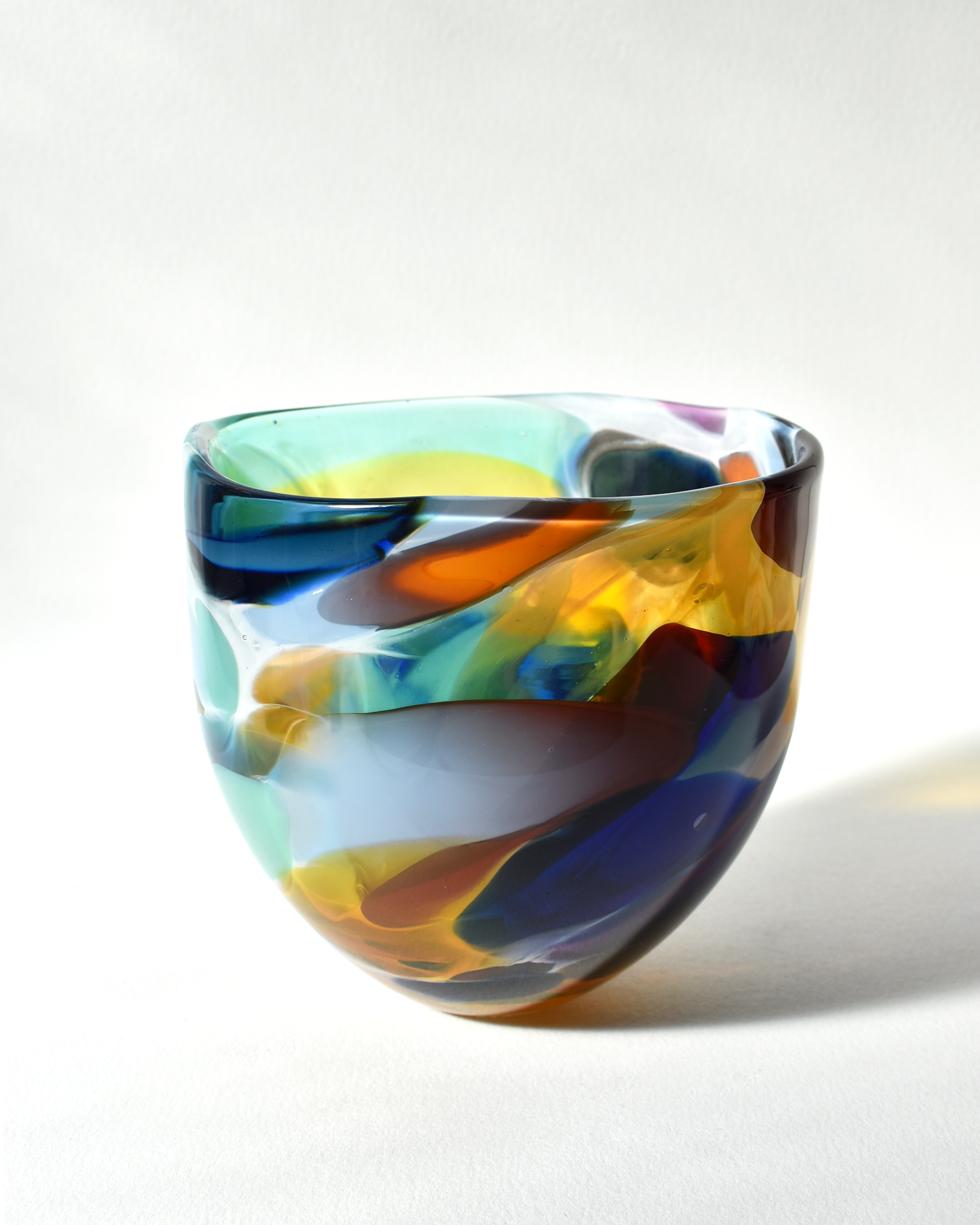 Handblown "Bold & Beautiful" Glass Bowl (M)