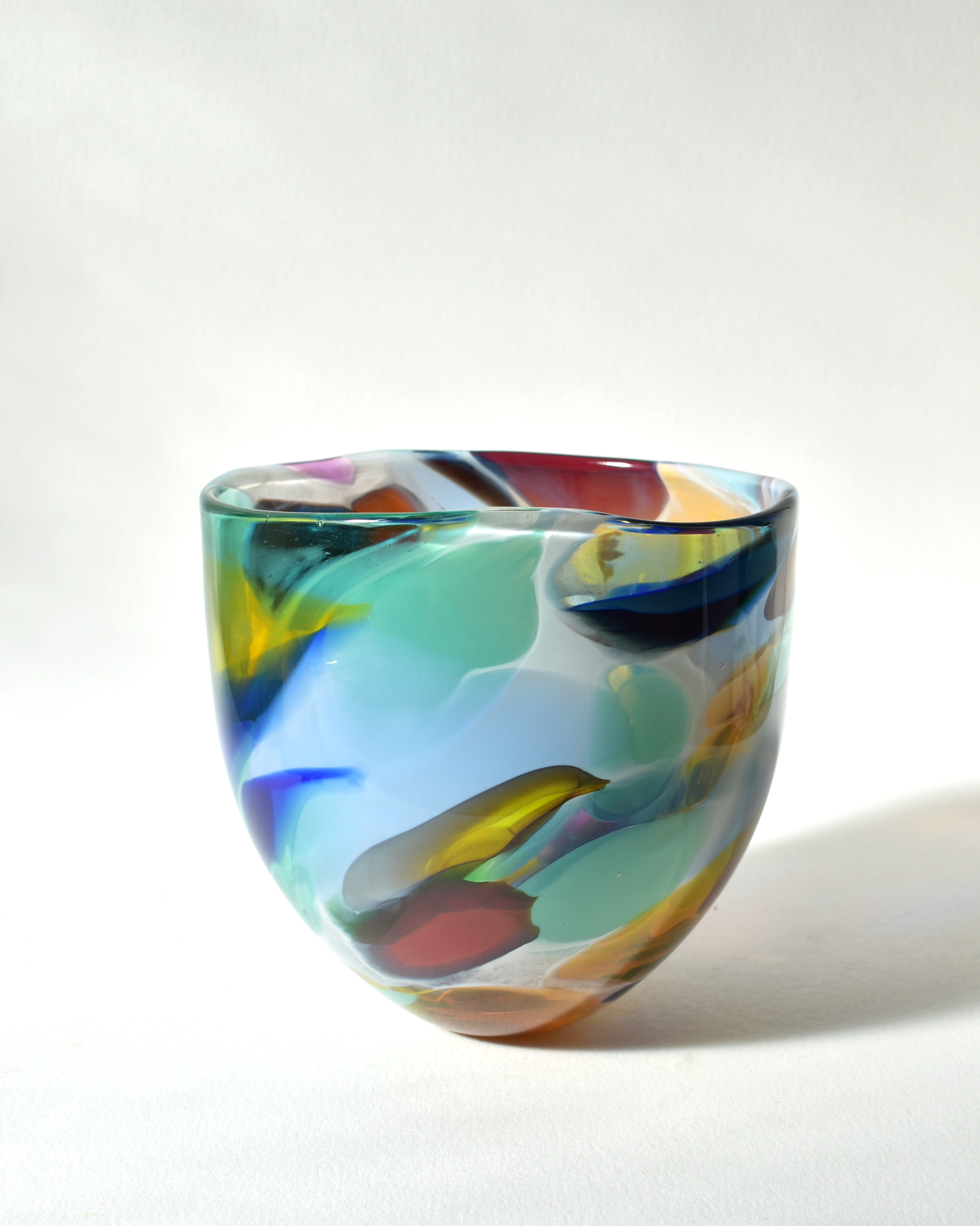Handblown "Bold & Beautiful" Glass Bowl (M)