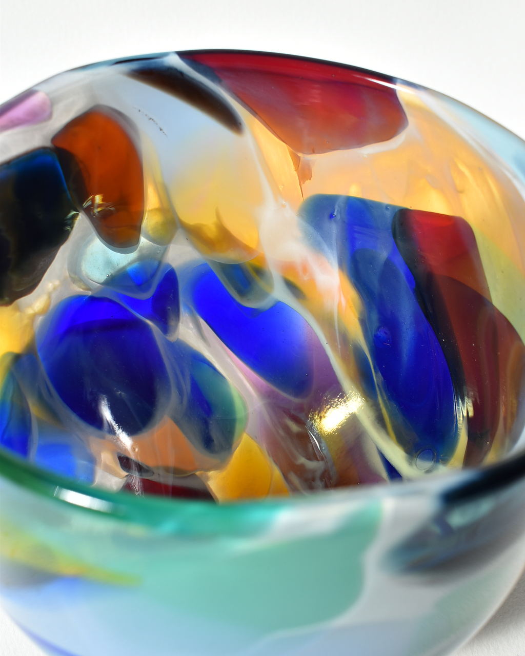 Handblown "Bold & Beautiful" Glass Bowl (M)