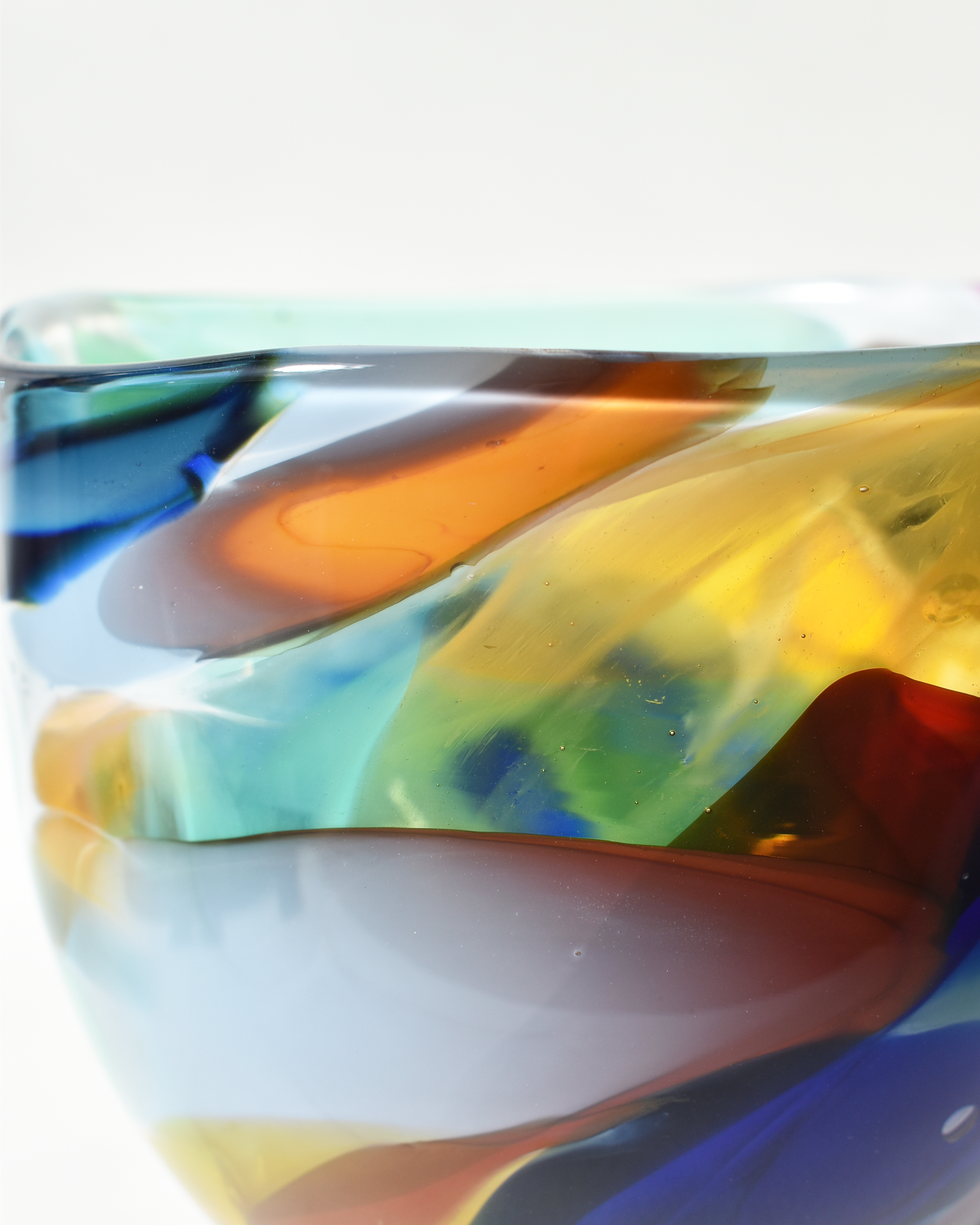 Handblown "Bold & Beautiful" Glass Bowl (M)