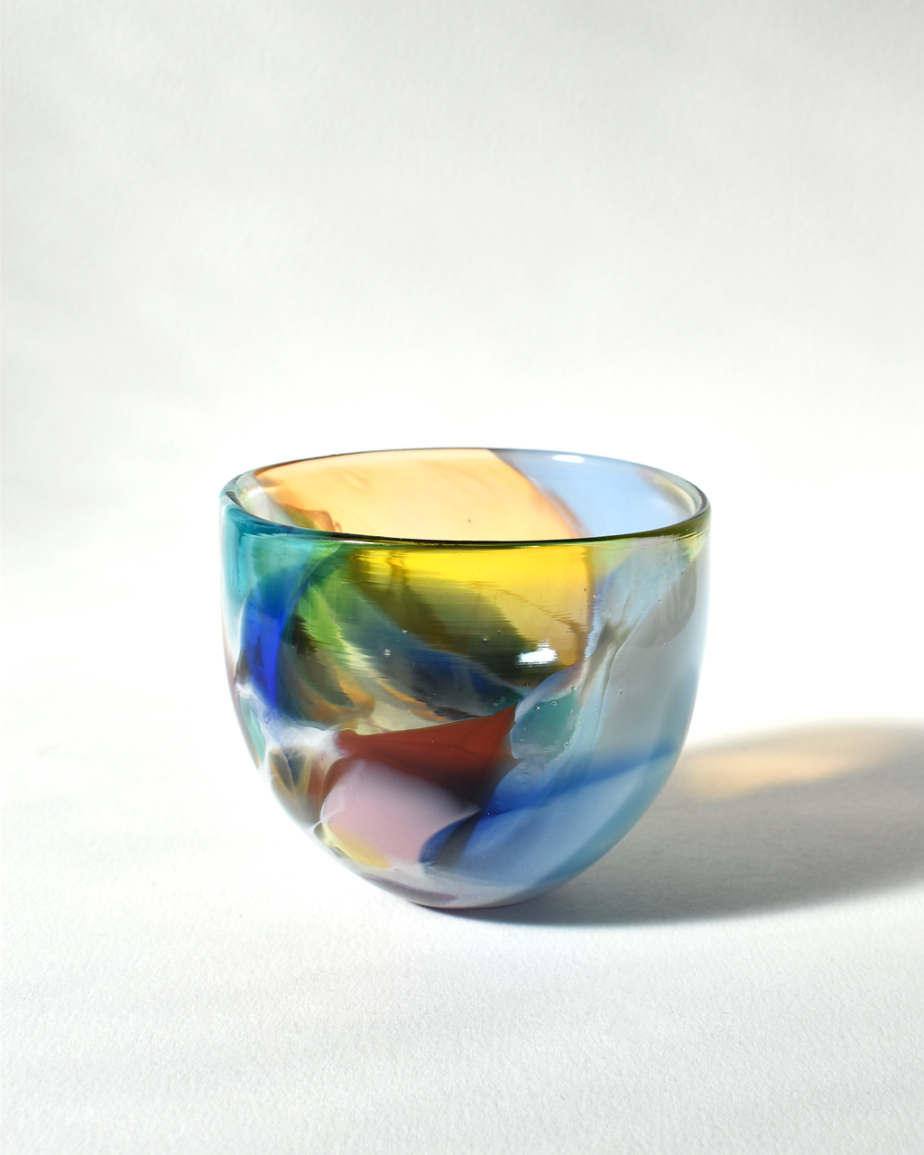 "Bold & Beautiful" Blown Glass Nut Bowl (S)