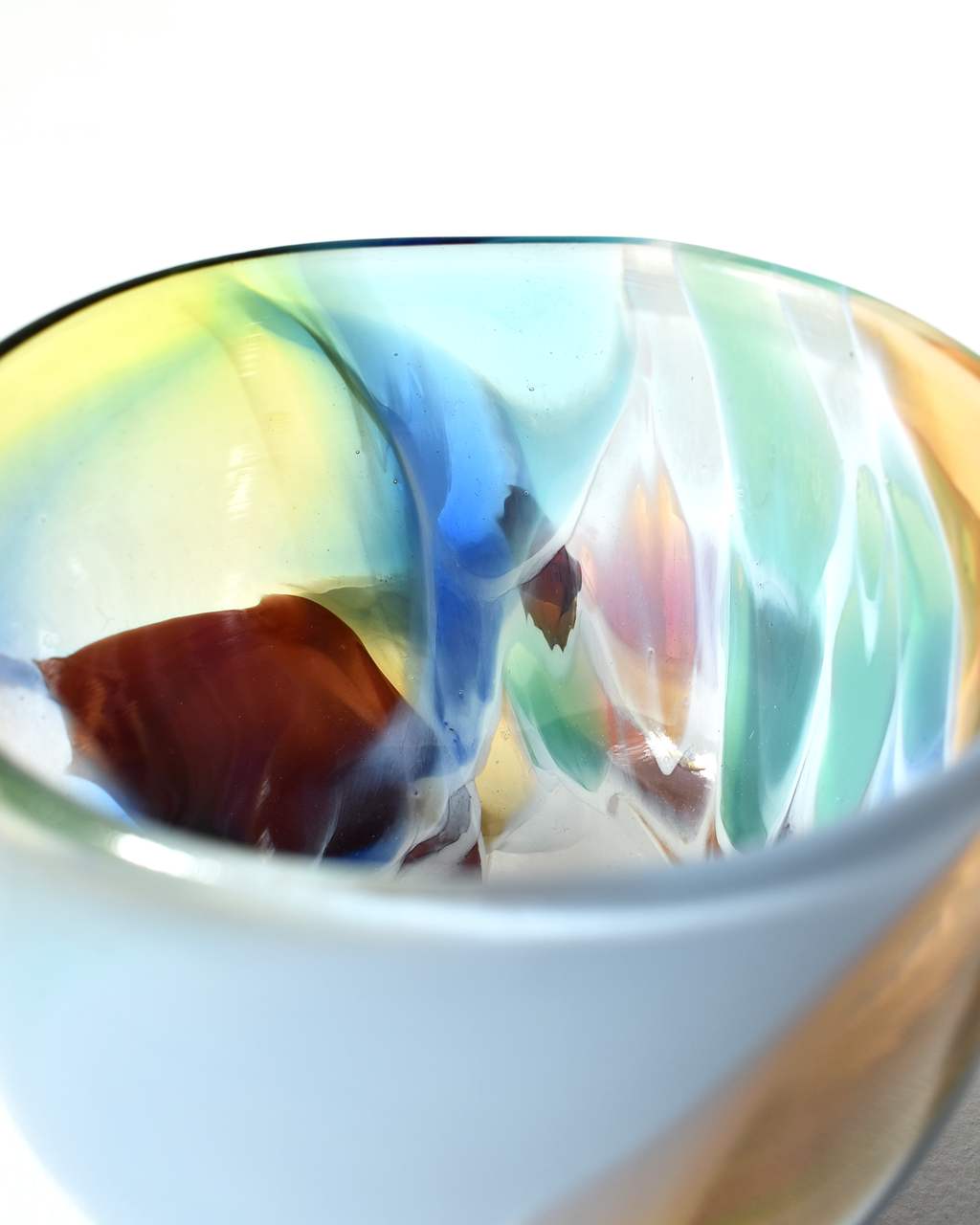 "Bold & Beautiful" Blown Glass Nut Bowl (S)