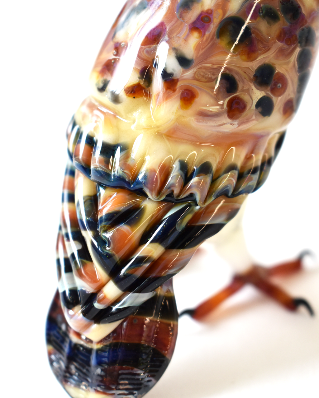 'Barn Owl' Glass Bird Sculpture