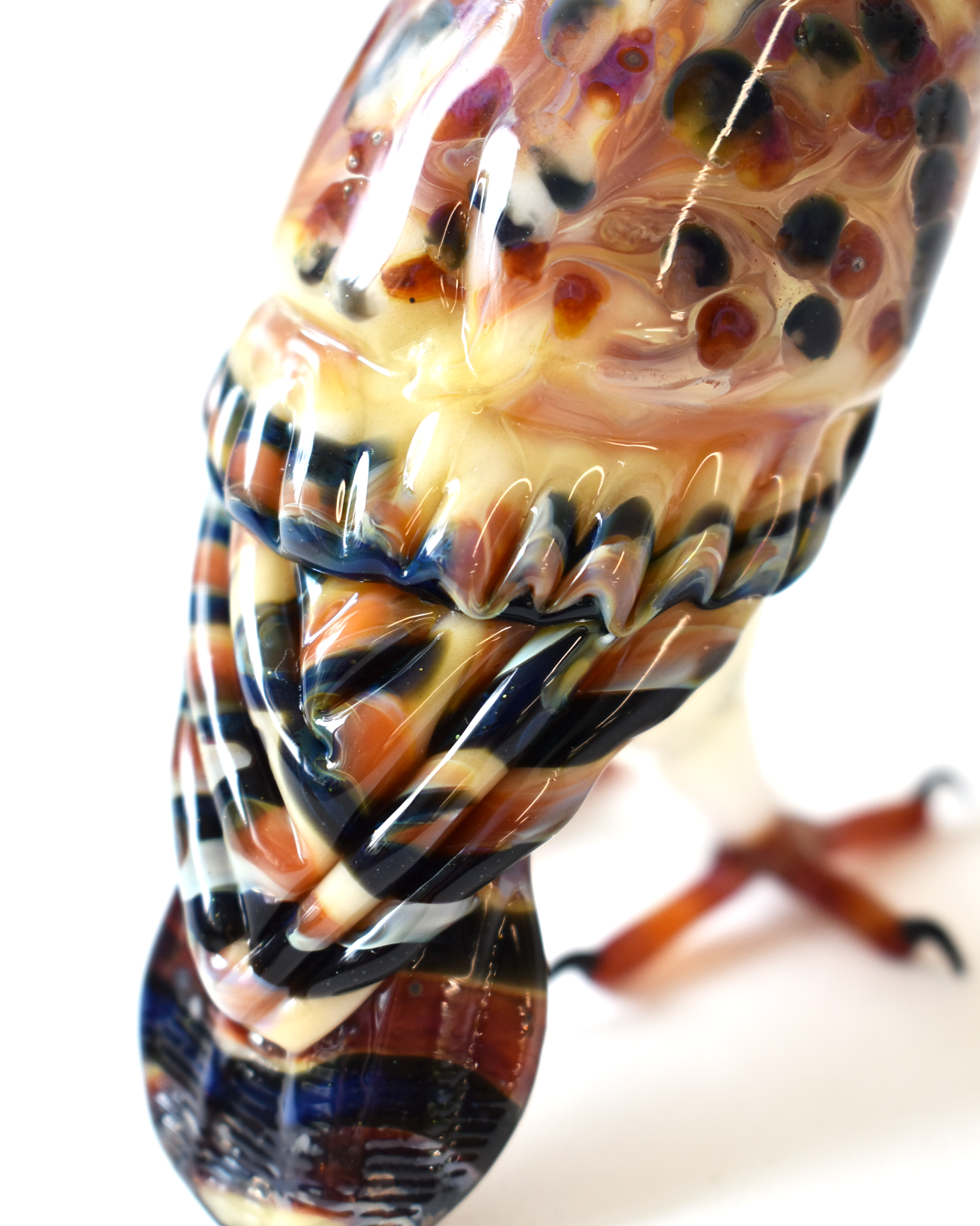 'Barn Owl' Glass Bird Sculpture