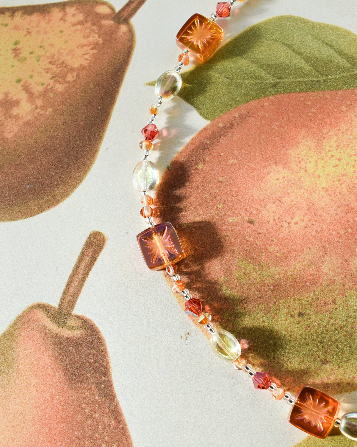 'Luminous Sunset' Crystal Bead Necklace