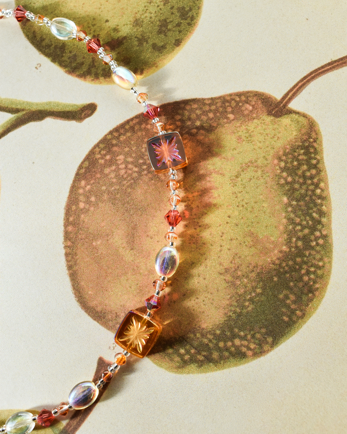 'Luminous Sunset' Crystal Bead Necklace