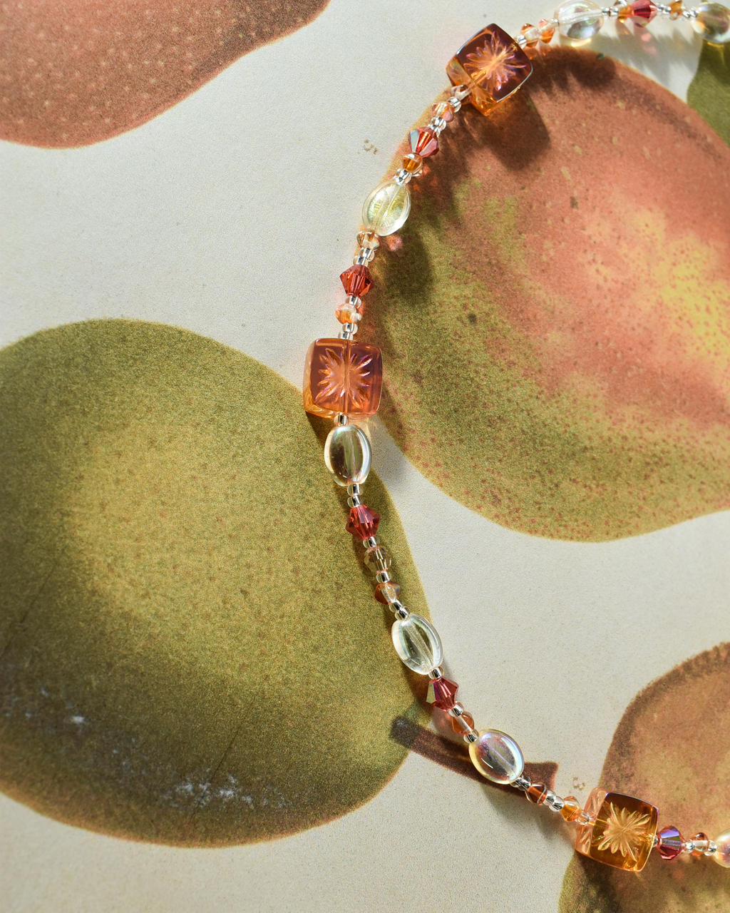 'Luminous Sunset' Crystal Bead Necklace