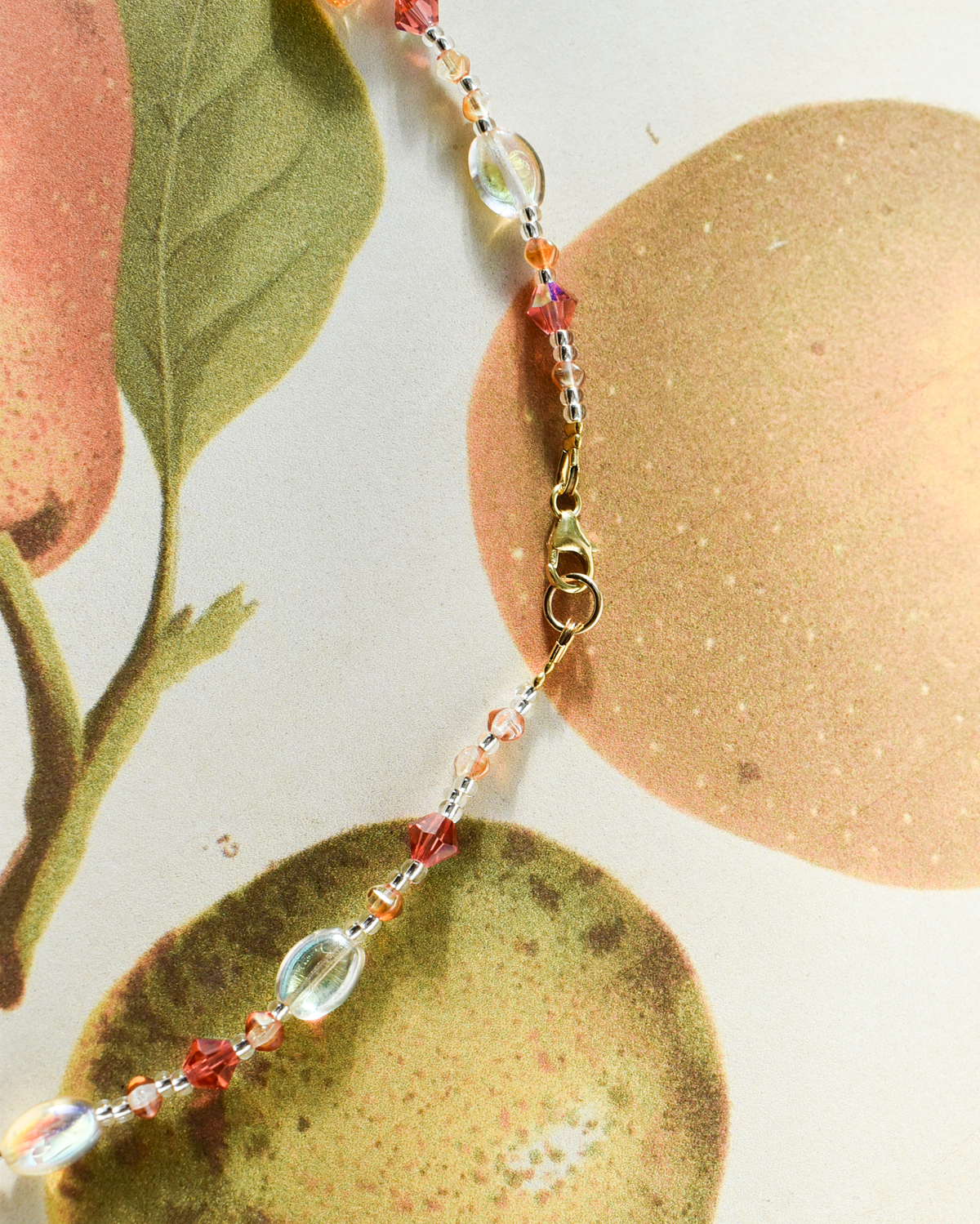 'Luminous Sunset' Crystal Bead Necklace