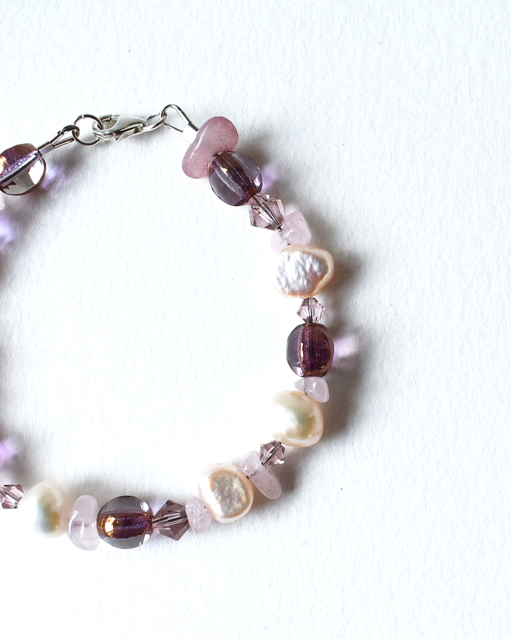 Soft Pink Freshwater Pearl Bracelet