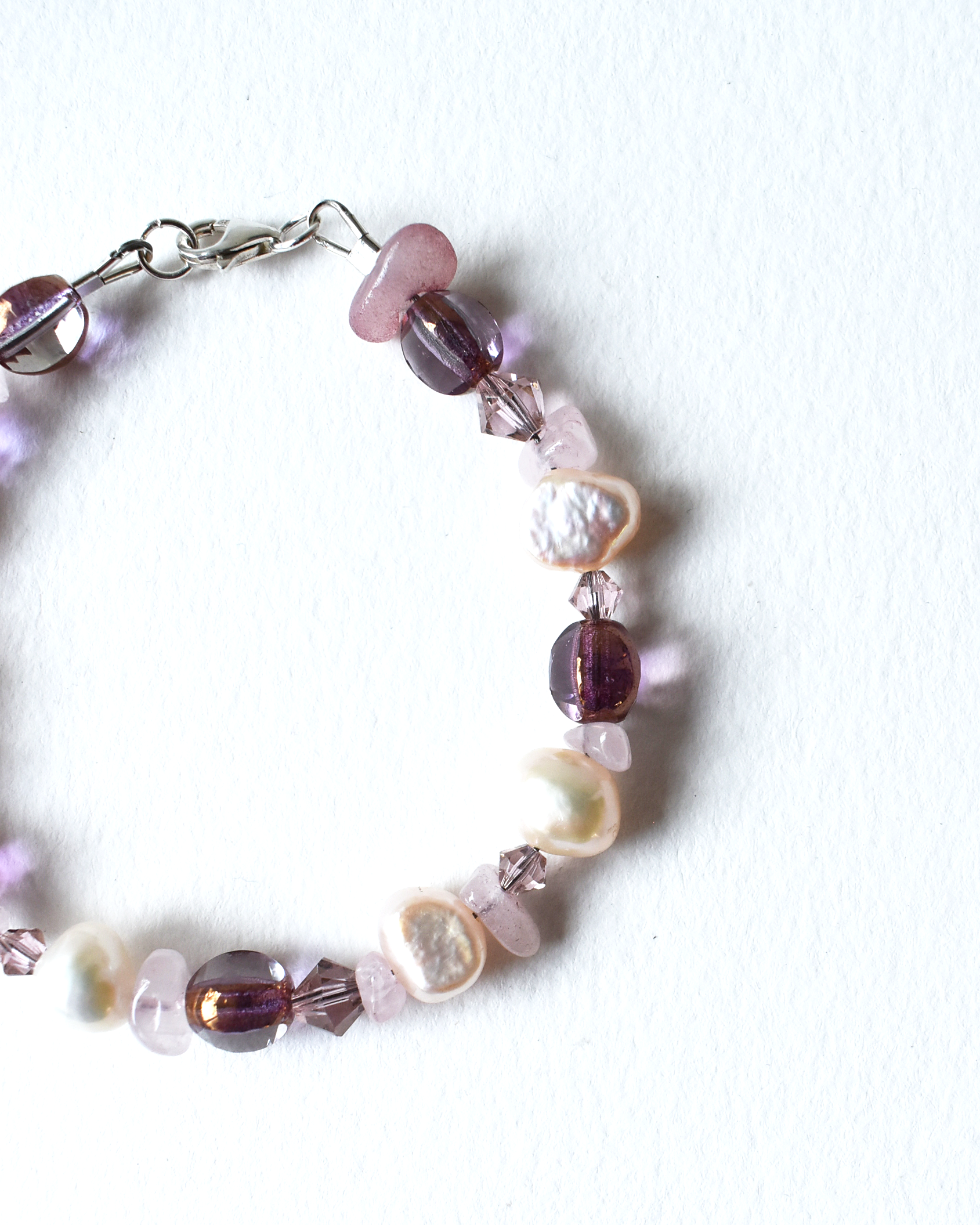 Soft Pink Freshwater Pearl Bracelet