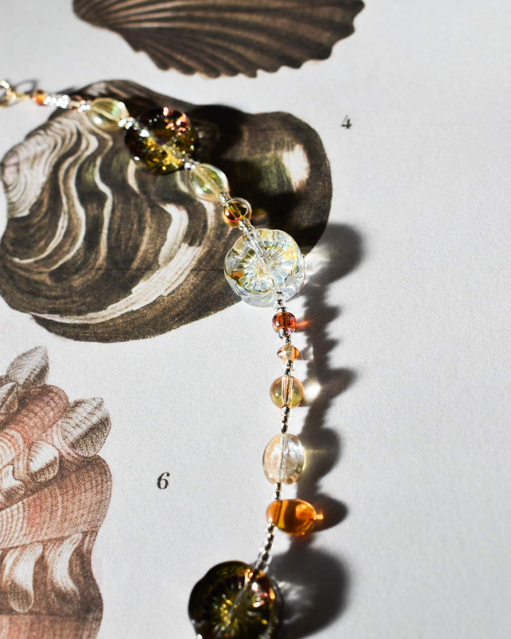 'Soft Autumn Bloom' Bead Necklace