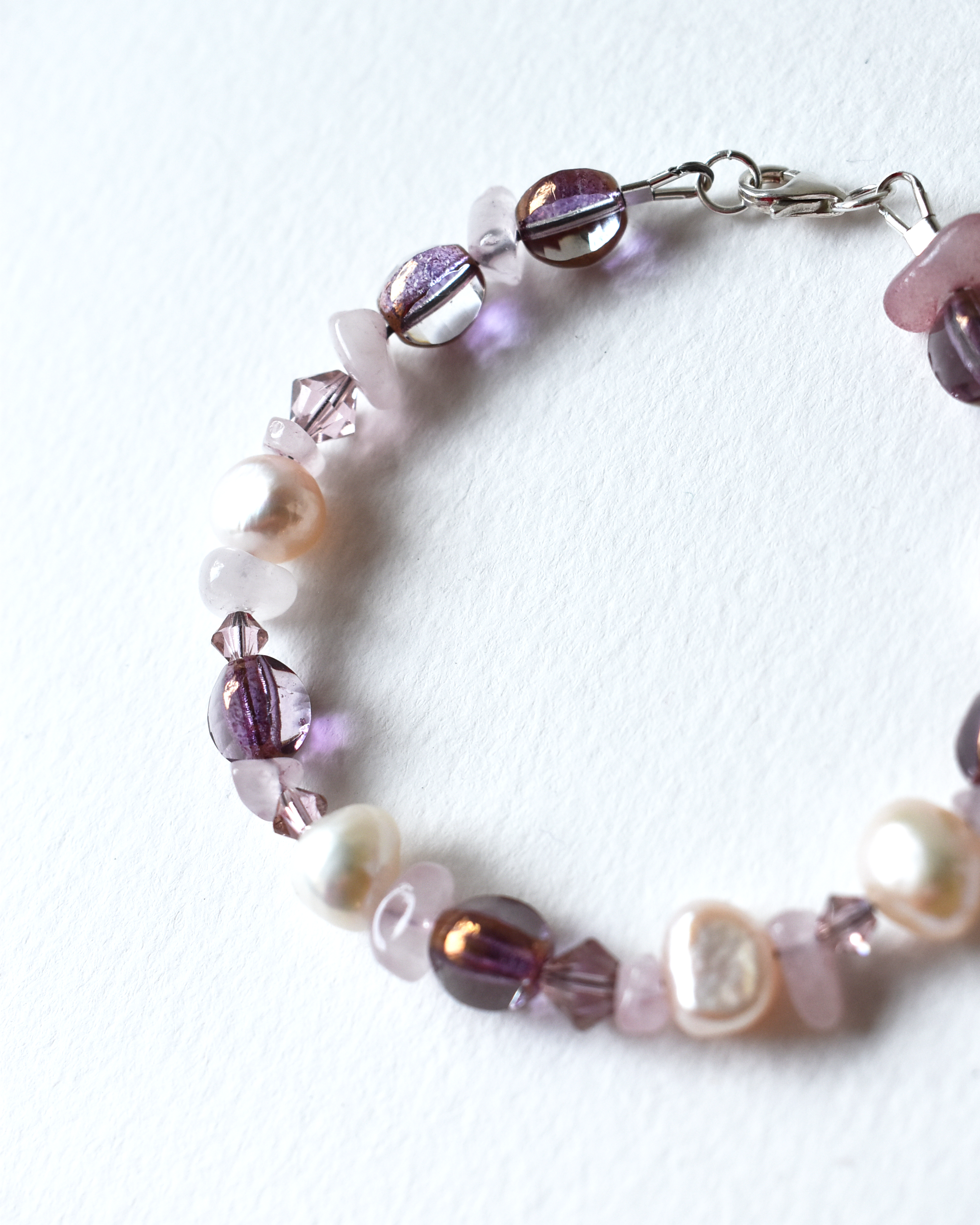 Soft Pink Freshwater Pearl Bracelet