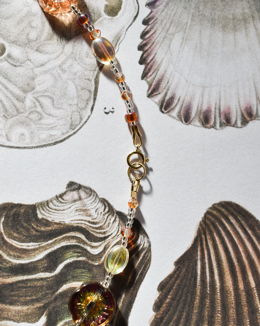 'Soft Autumn Bloom' Bead Necklace