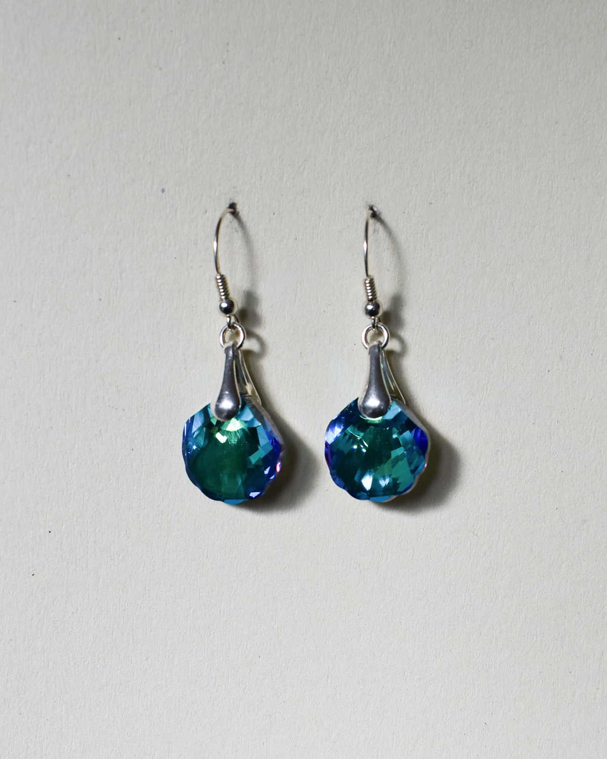 'Seashell Jewel' Crystal Drop Earrings