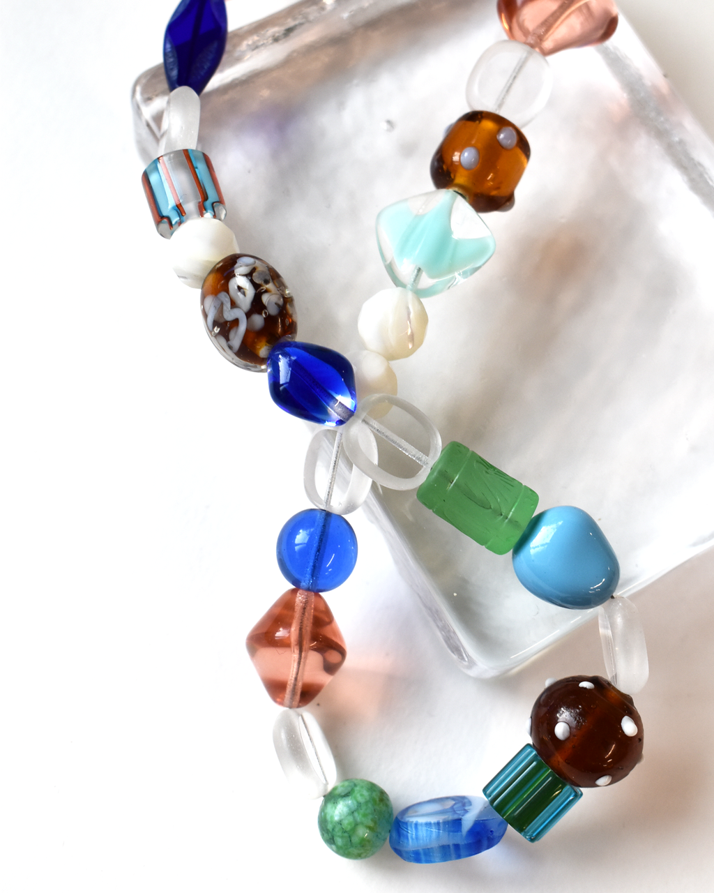Colourful Glass Beaded Necklace