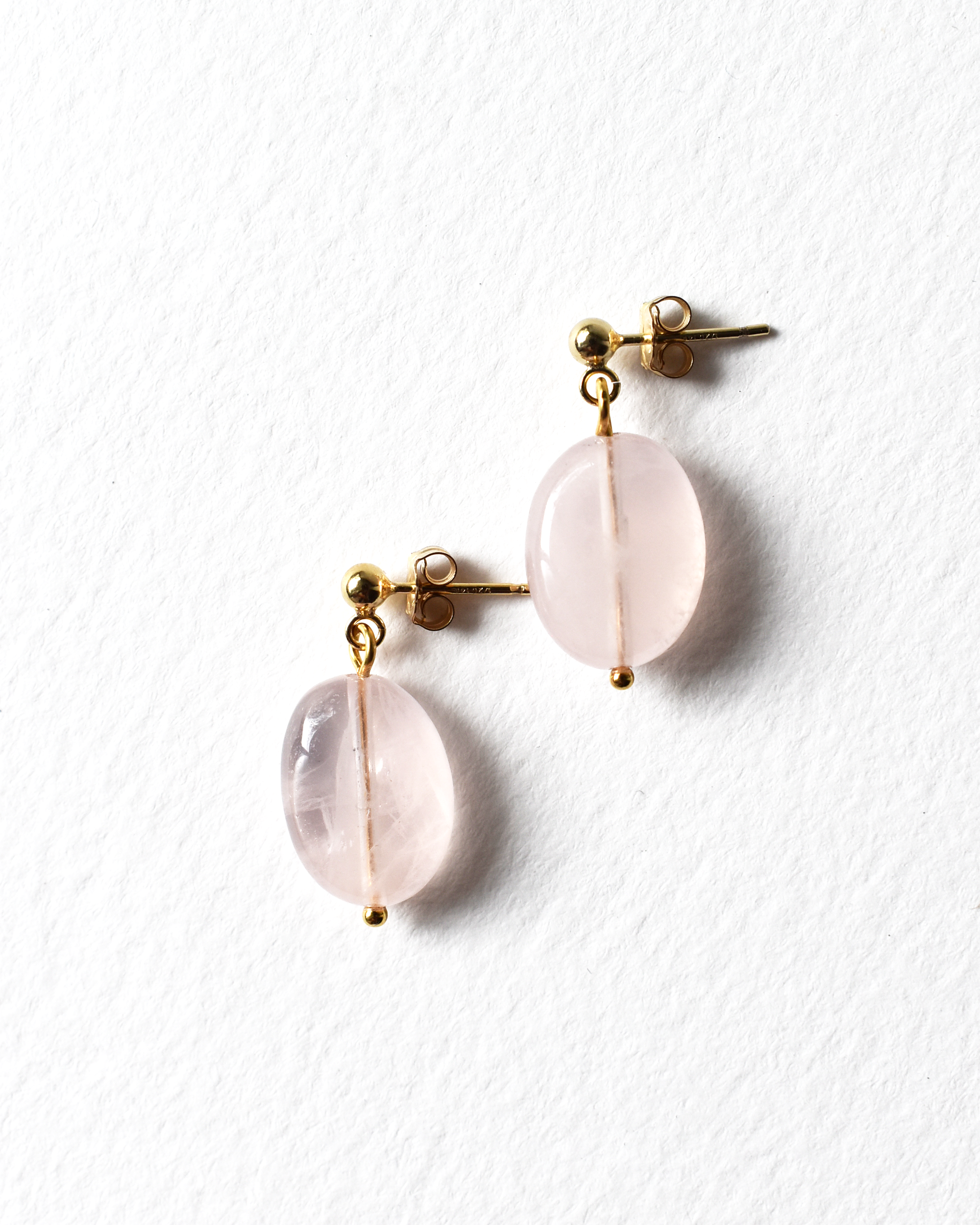Rose Quartz Drop Earrings