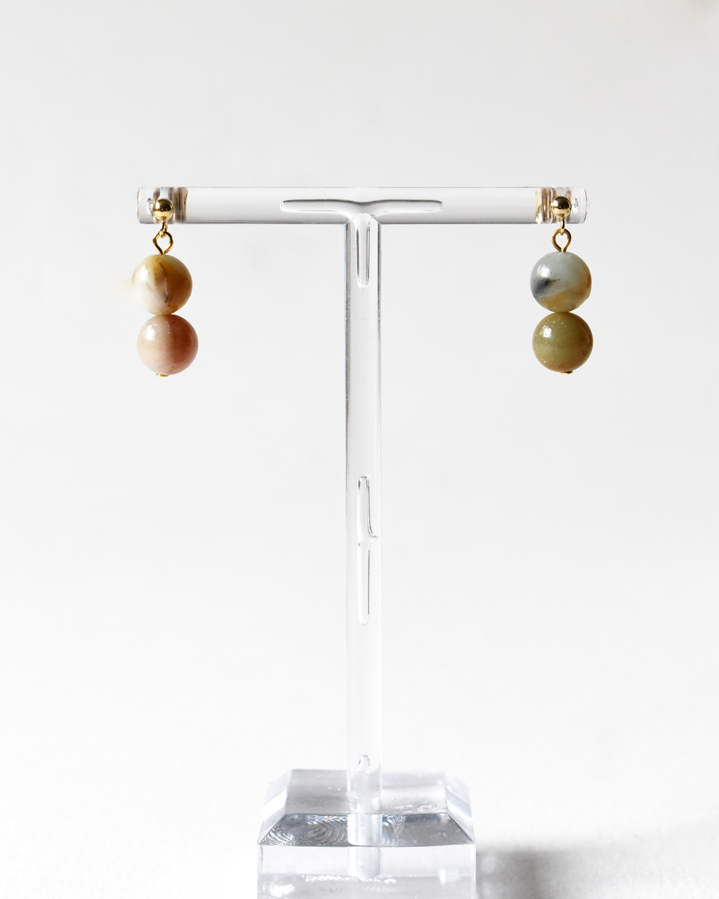 Amazonite Crystal Drop Earrings