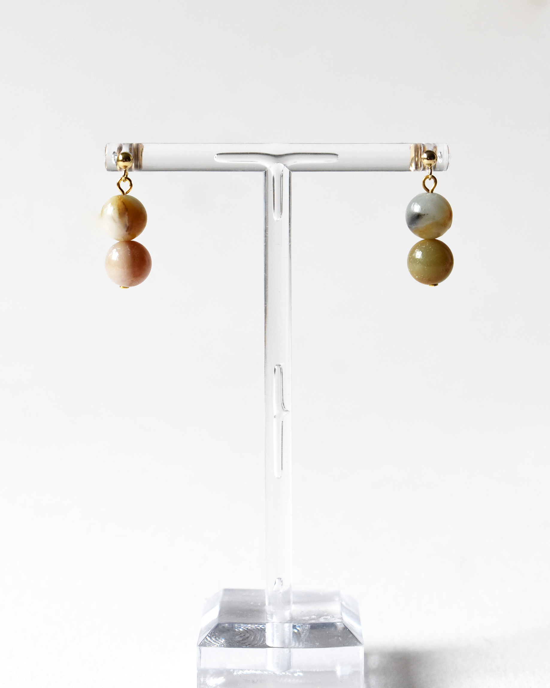 Amazonite Crystal Drop Earrings