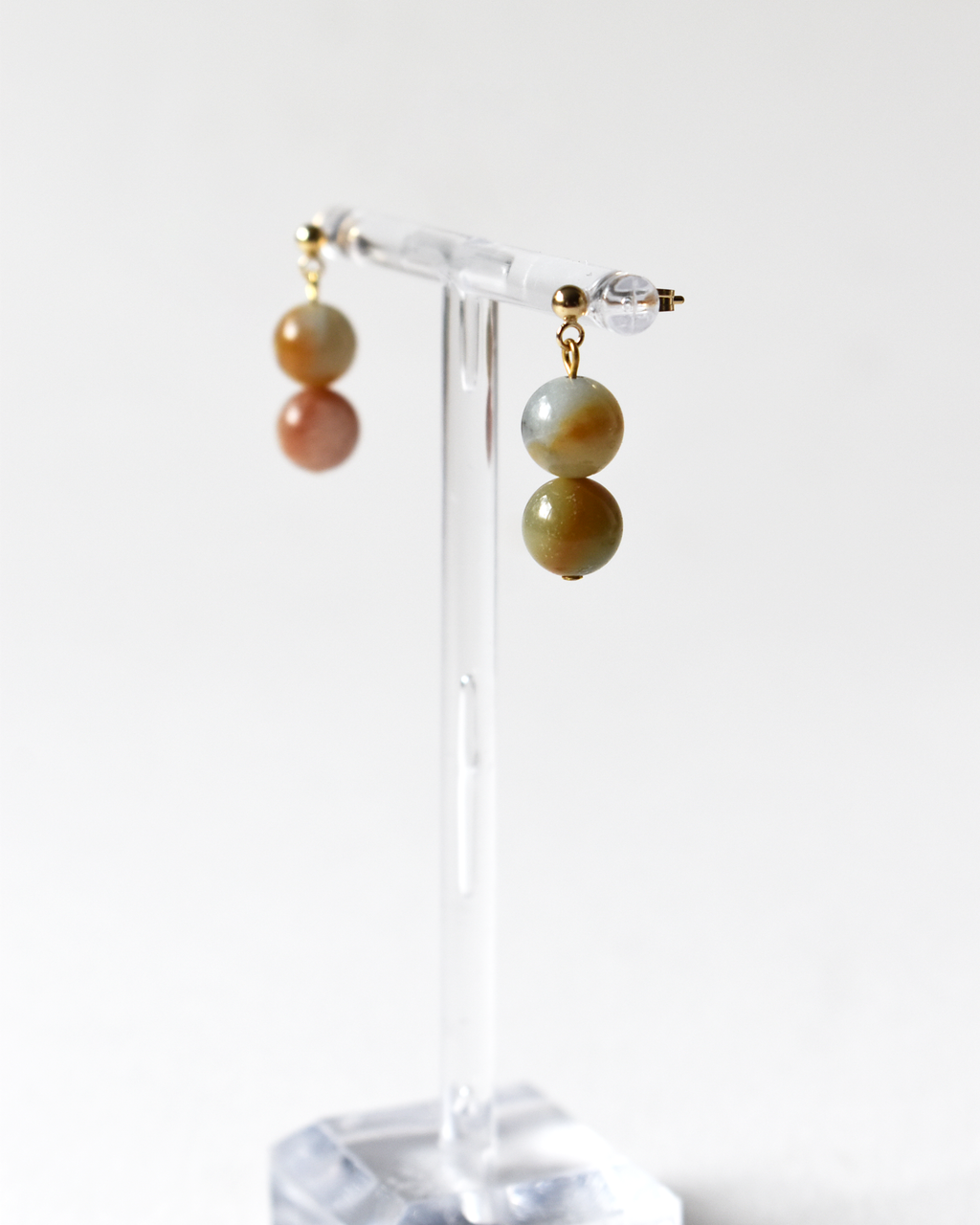 Amazonite Crystal Drop Earrings