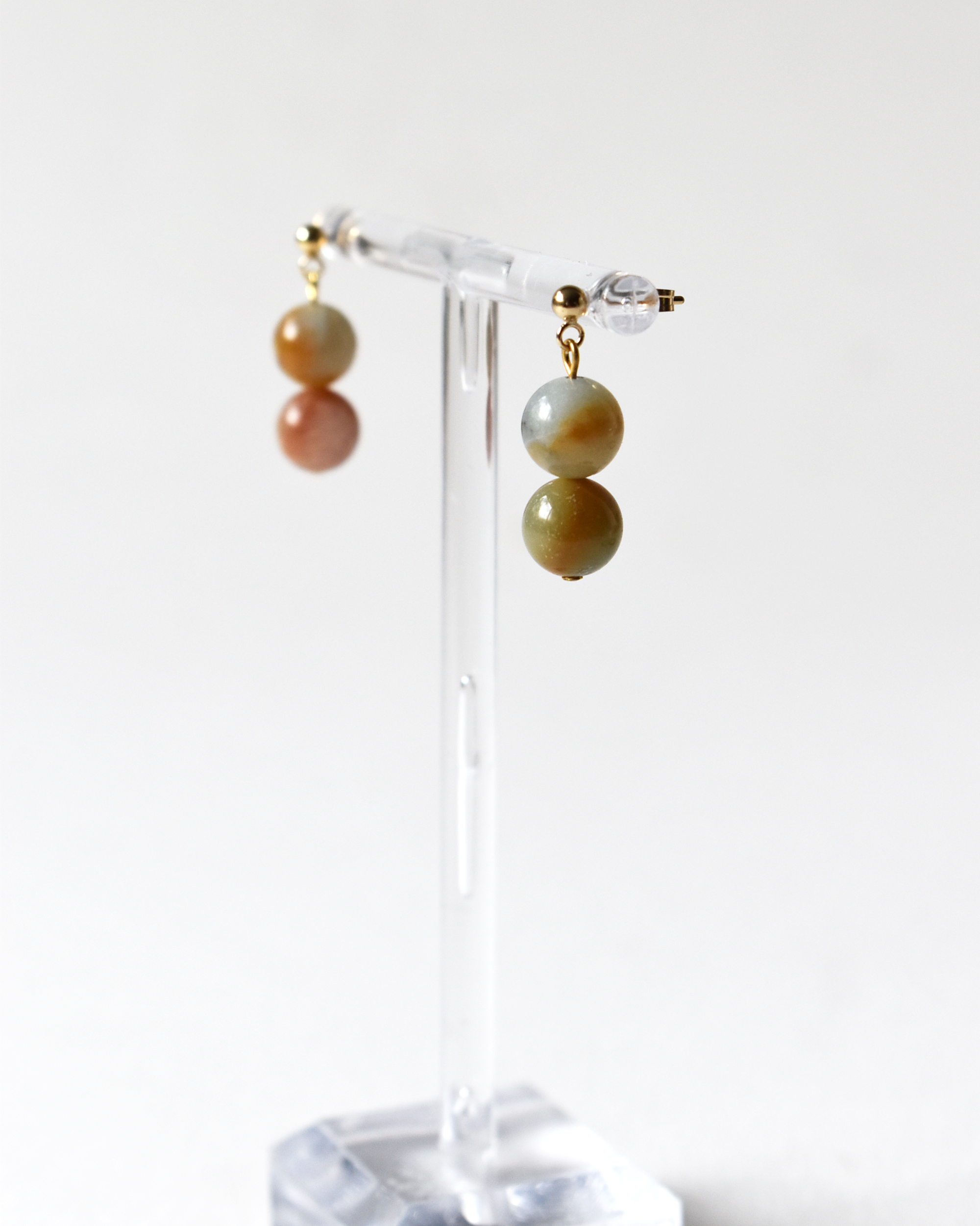 Amazonite Crystal Drop Earrings