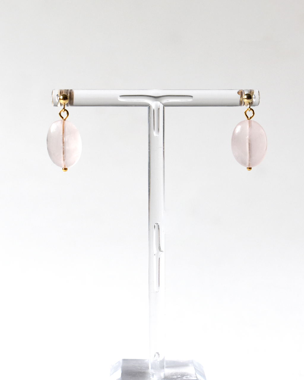 Rose Quartz Drop Earrings