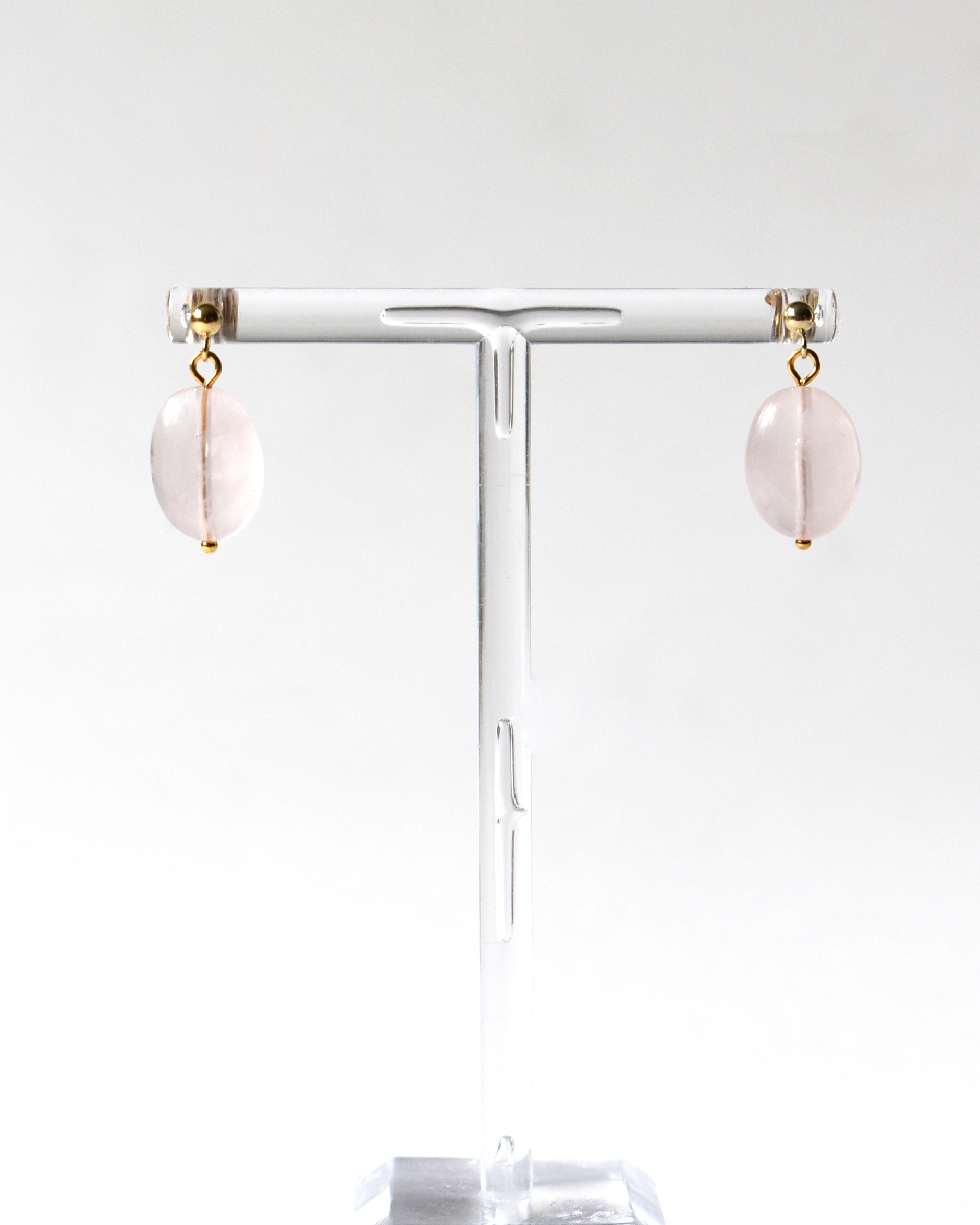 Rose Quartz Drop Earrings