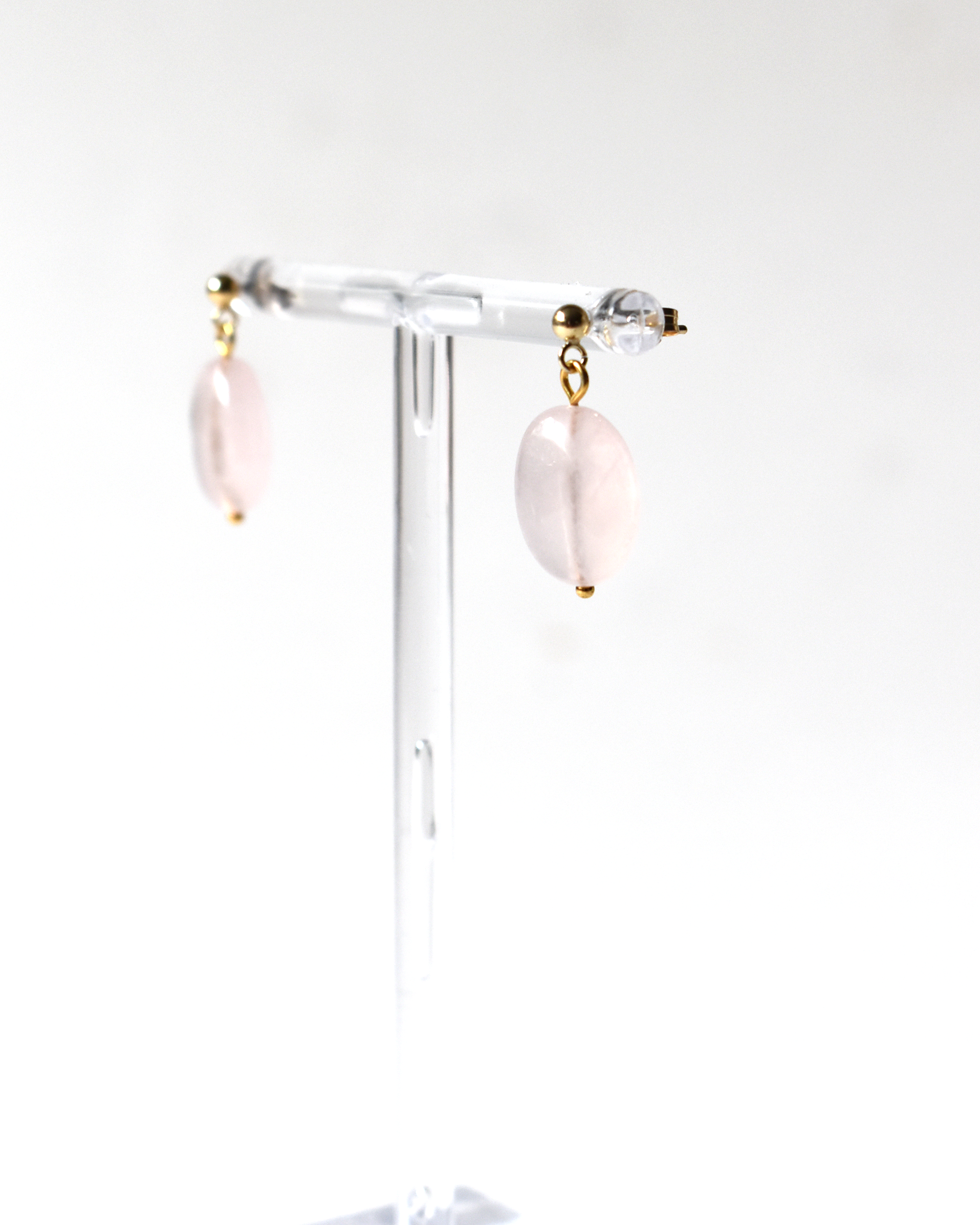 Rose Quartz Drop Earrings