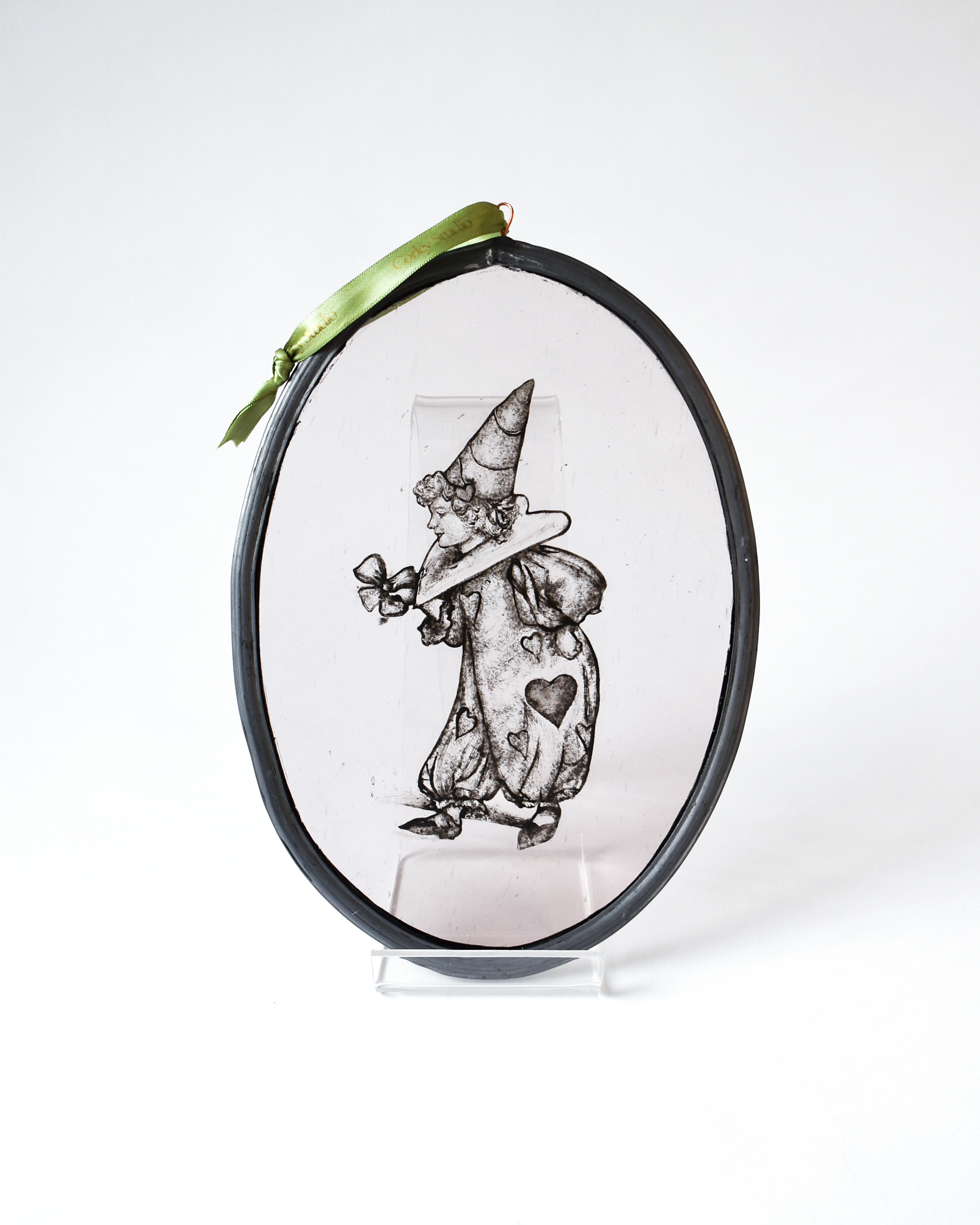 'Funny Valentine' - Stained Glass Hanging Panel