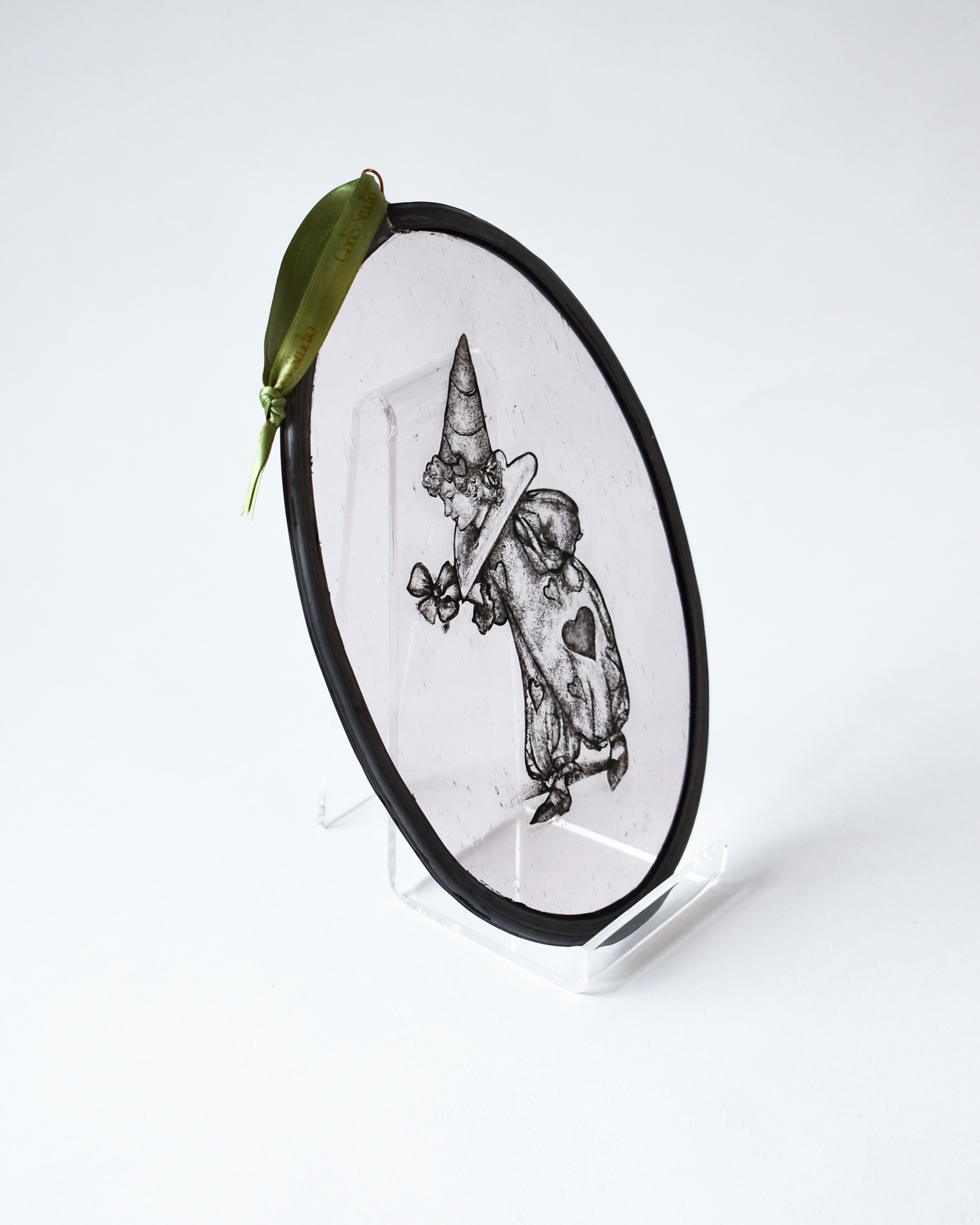 'Funny Valentine' - Stained Glass Hanging Panel