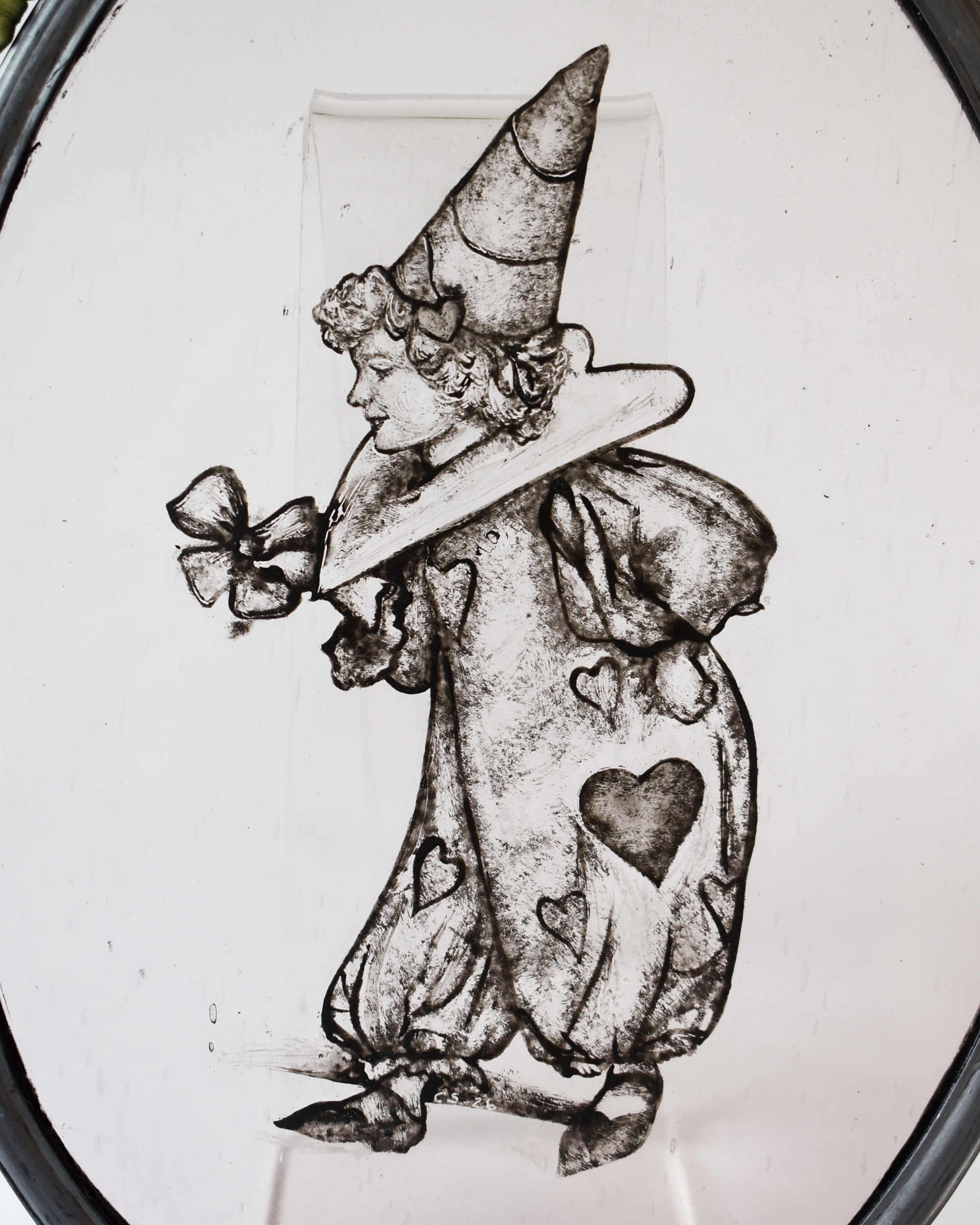 'Funny Valentine' - Stained Glass Hanging Panel