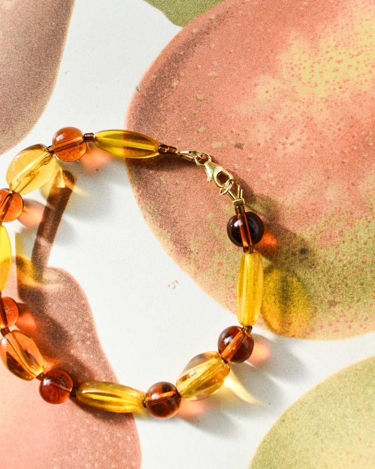 'Crème Caramel' Bead Bracelet