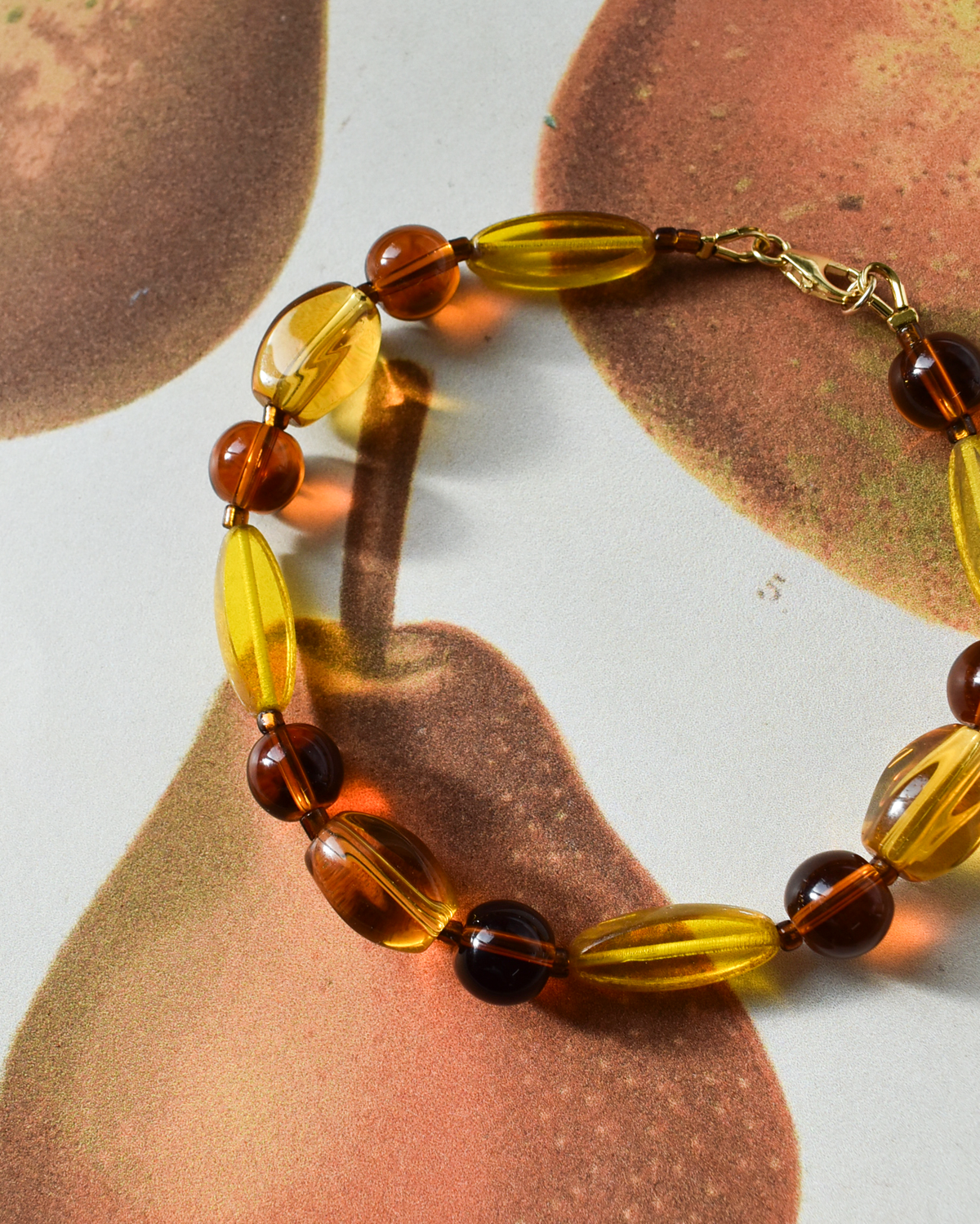 'Crème Caramel' Bead Bracelet