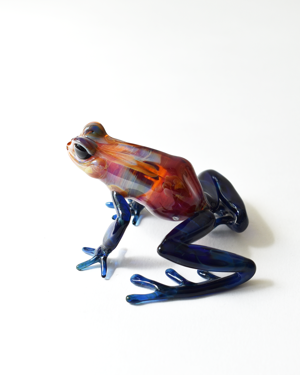'Poison Frog' Lampwork Glass Sculpture