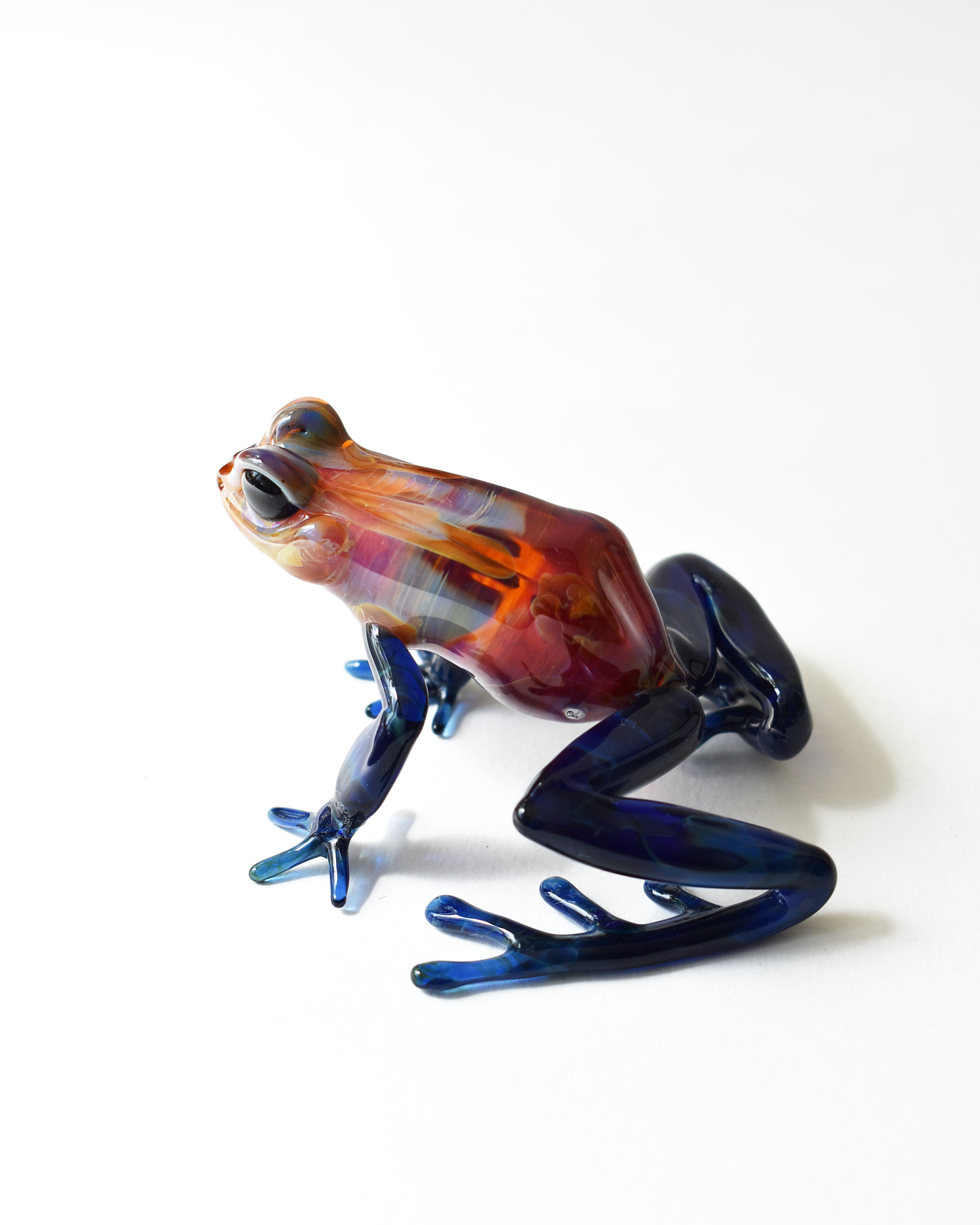 'Poison Frog' Lampwork Glass Sculpture