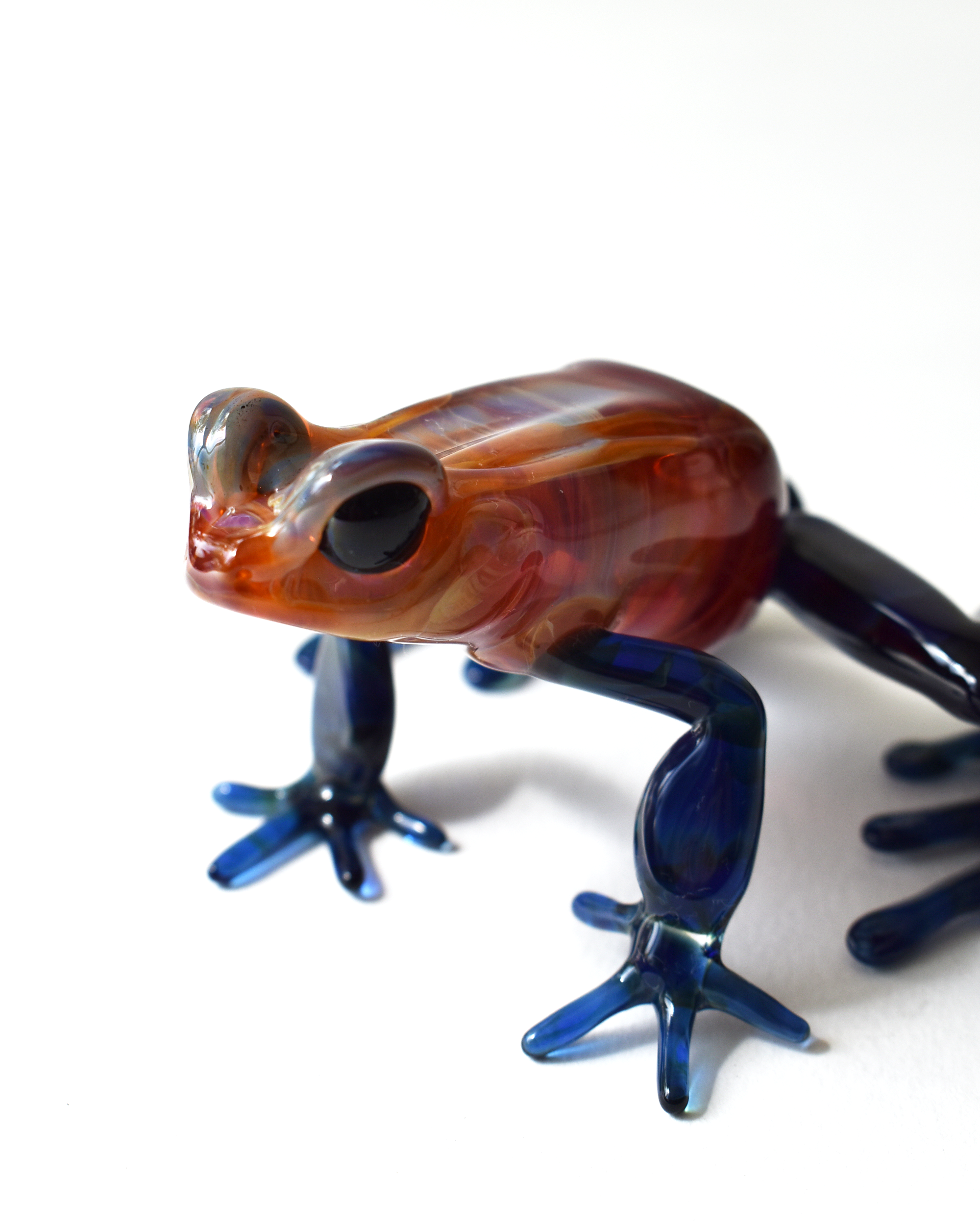 'Poison Frog' Lampwork Glass Sculpture