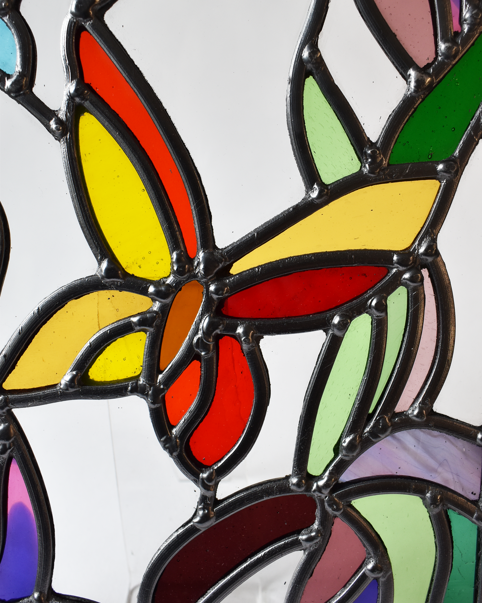 'Dance of the Butterflies' - Stained Glass Hanging Panel