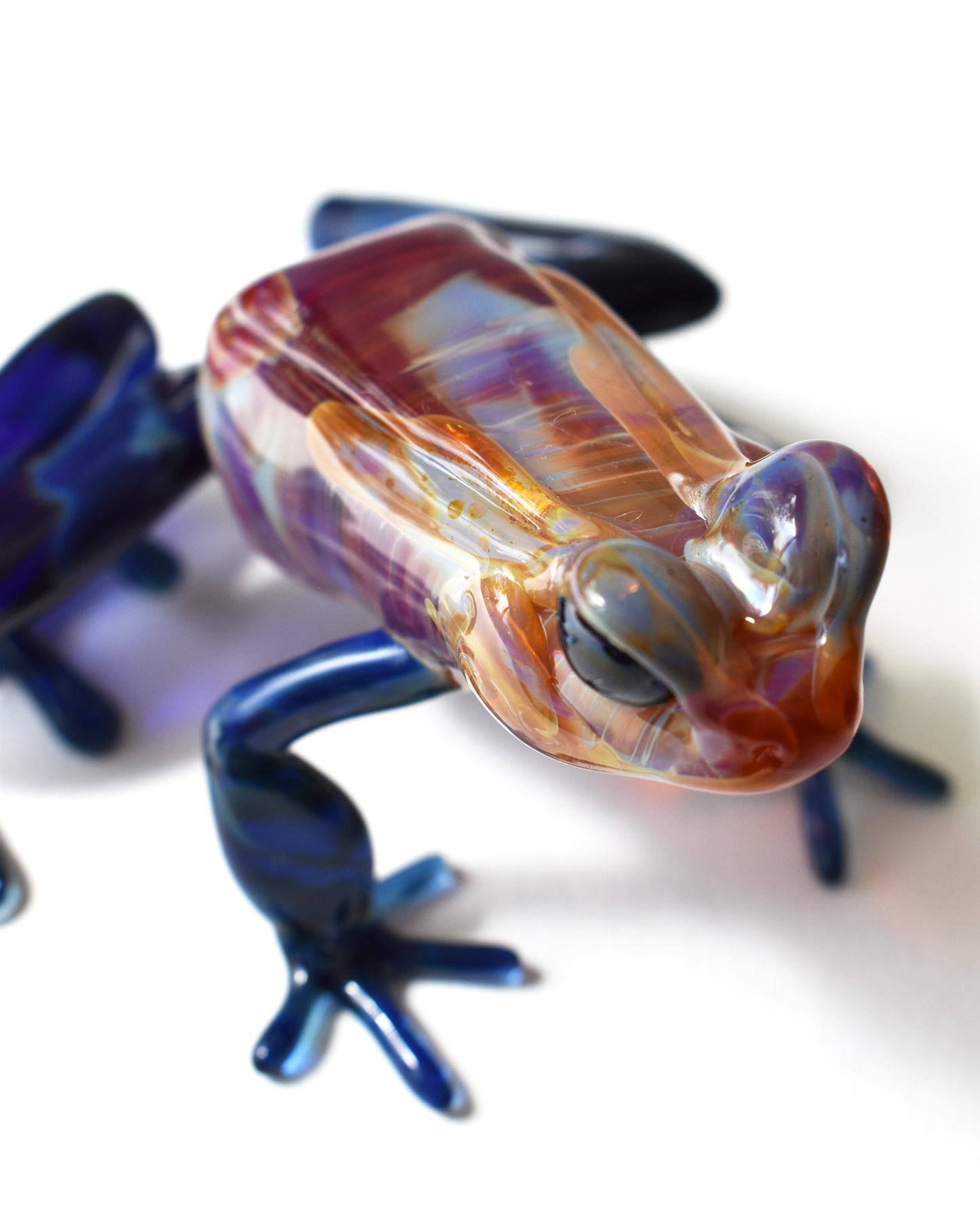 'Poison Frog' Lampwork Glass Sculpture
