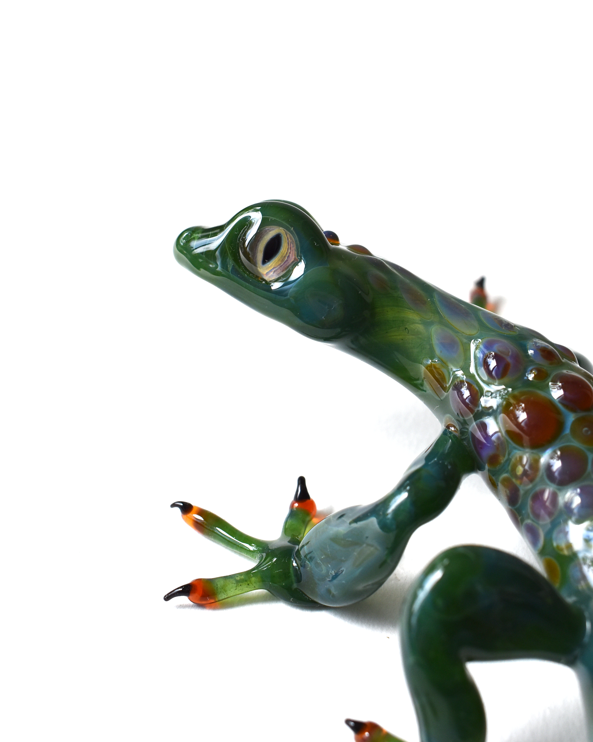 'Green Gecko' Glass Sculpture